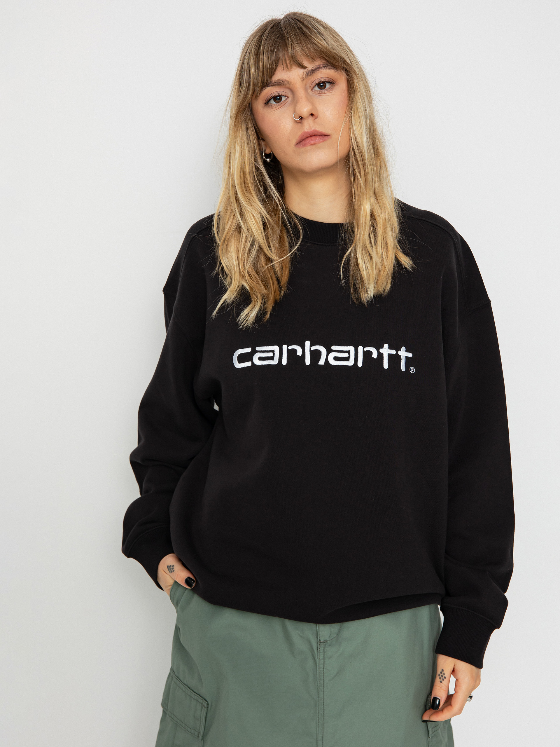 Carhartt WIP Sweatshirt Carhartt Wmn (black/white)