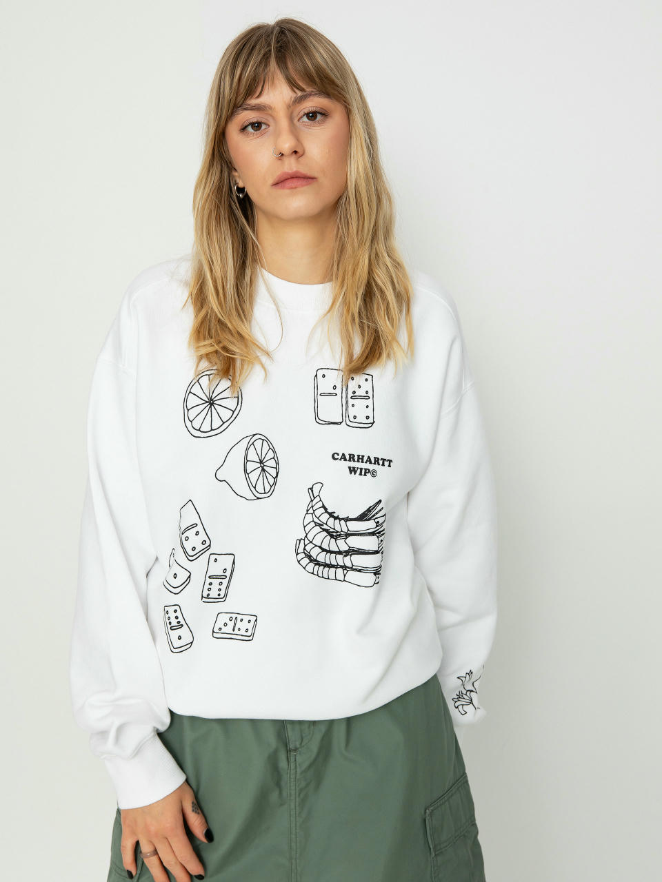 Carhartt WIP Isis Maria Lunch Wmn Sweatshirt (white/black)