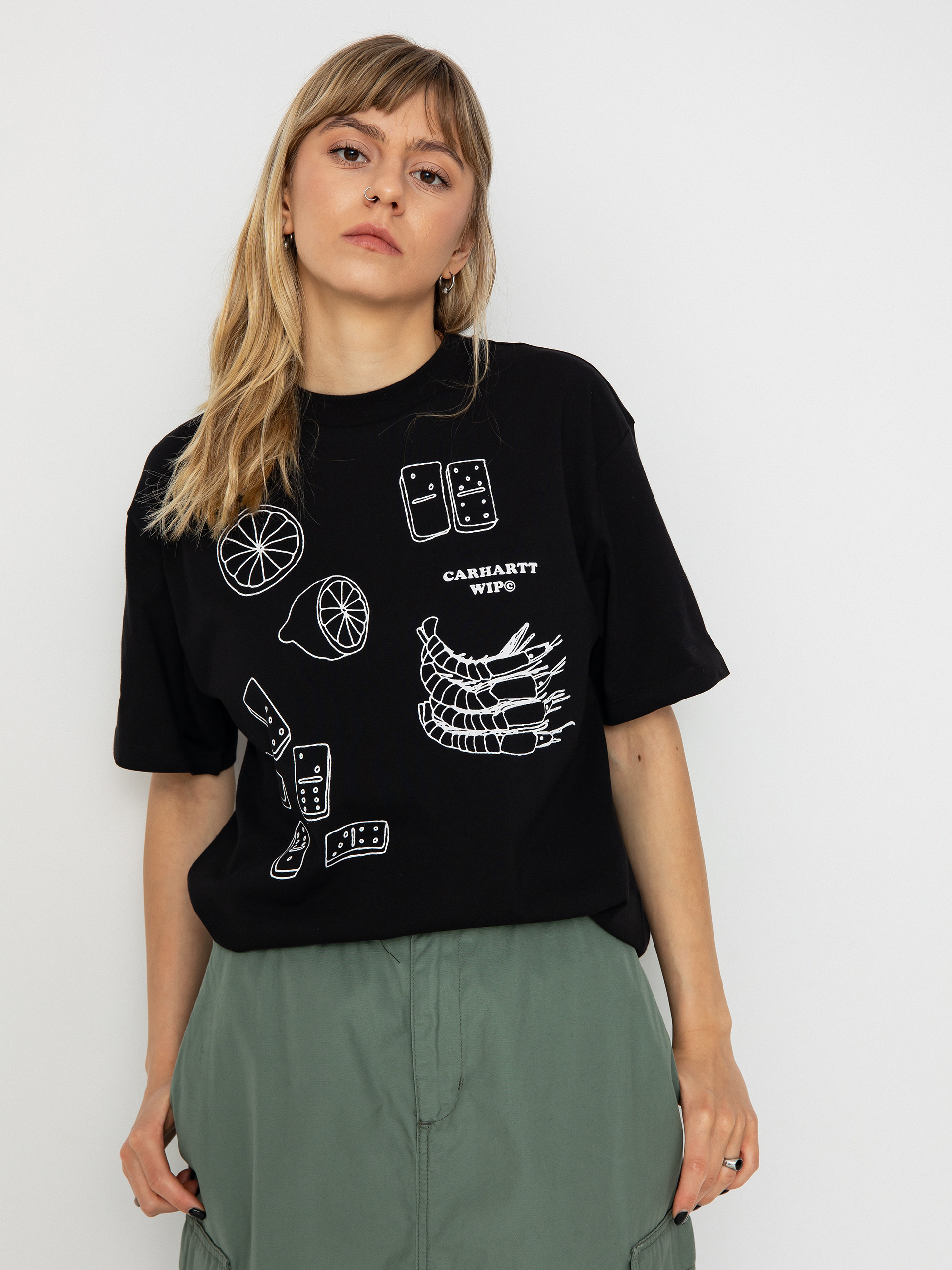 Carhartt WIP Isis Maria Lunch Wmn T-Shirt (black/white)