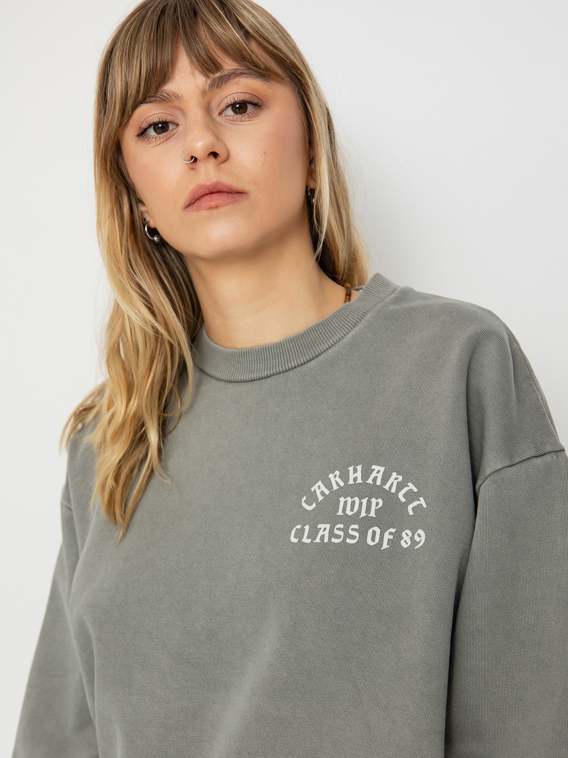 Carhartt WIP Class of 89 Wmn Sweatshirt - grey (marengo/white)