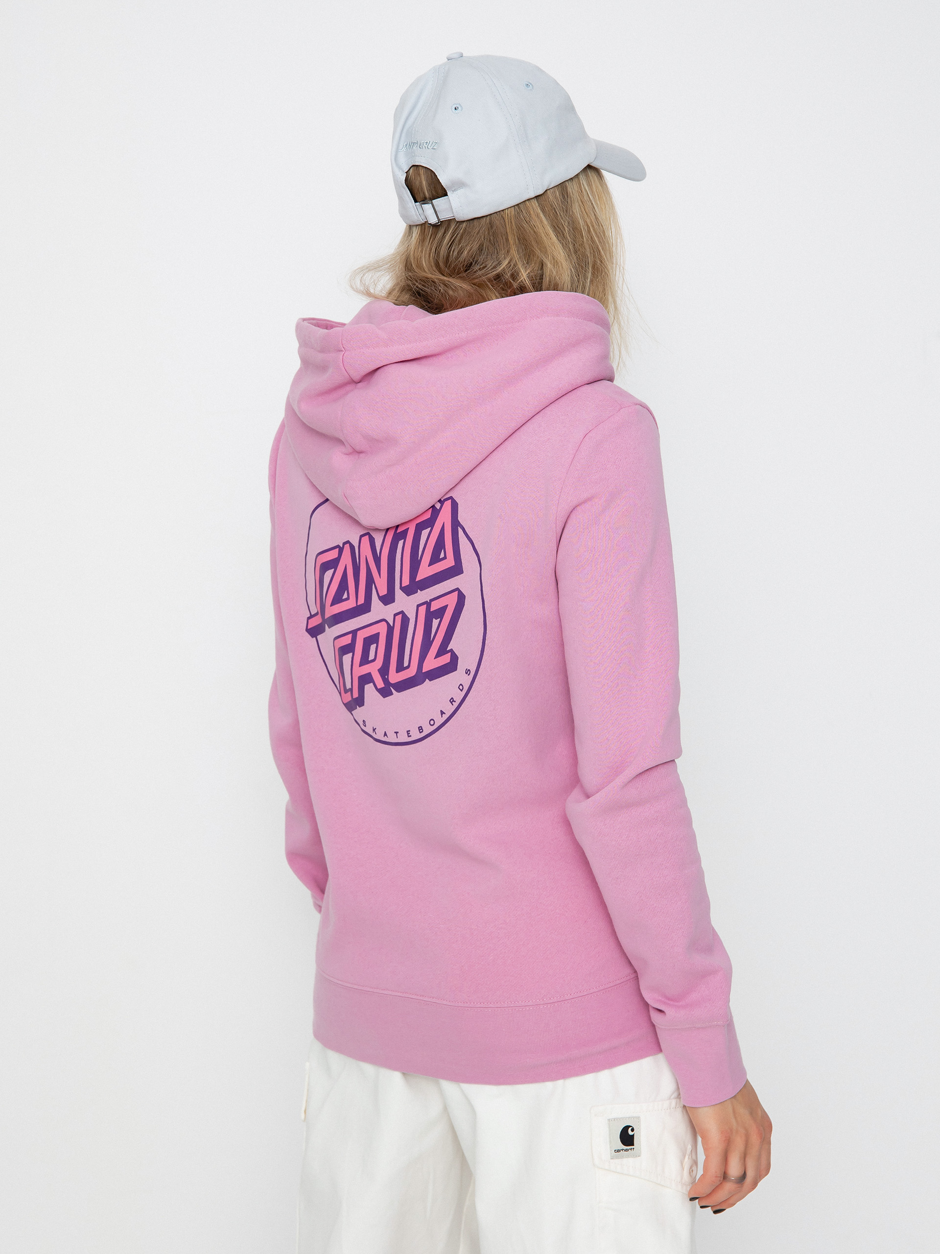 Santa Cruz Hoodie Partial Dot HD Wmn (fondant pink)