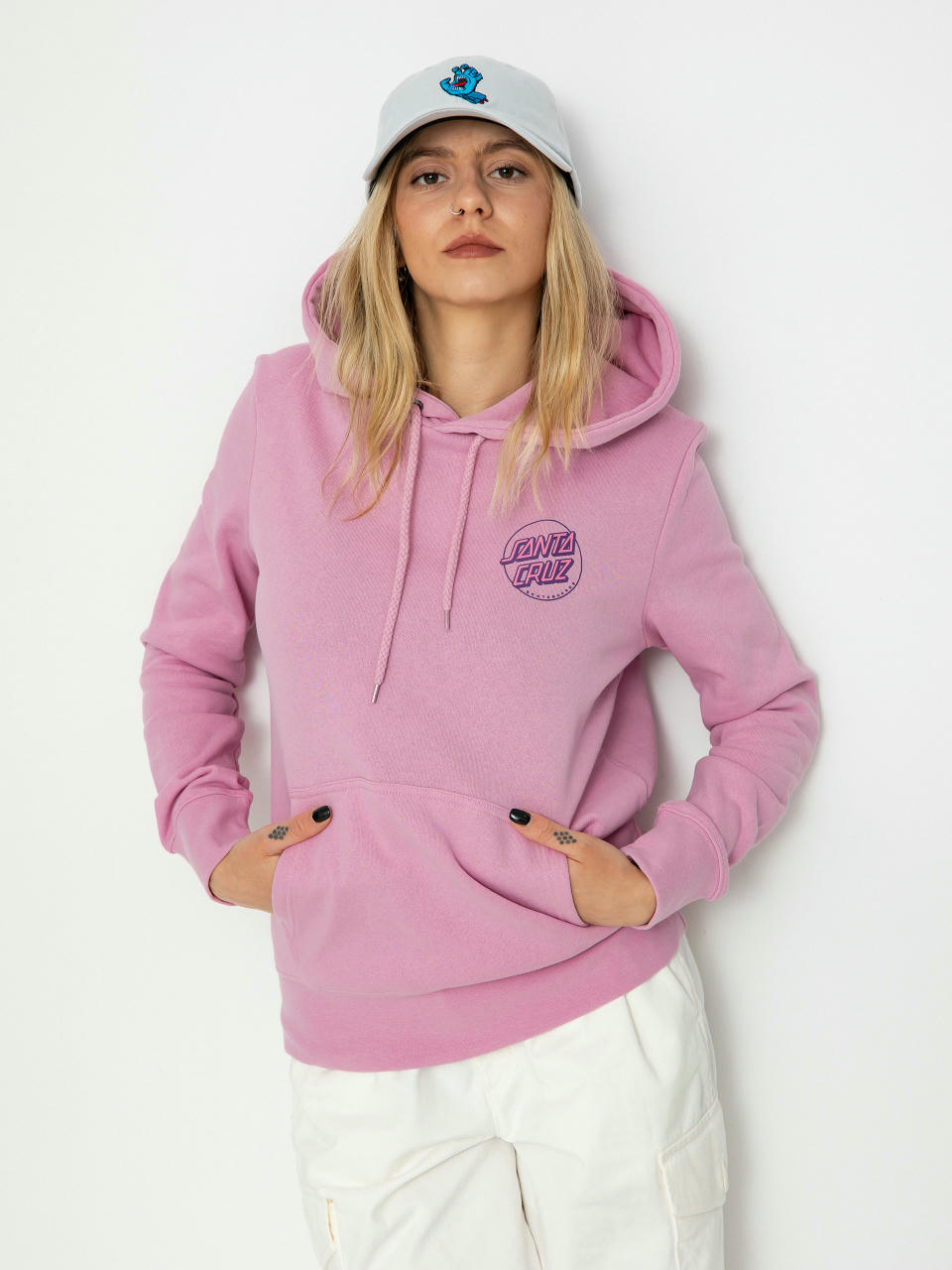 Santa Cruz Hoodie Partial Dot HD Wmn (fondant pink)