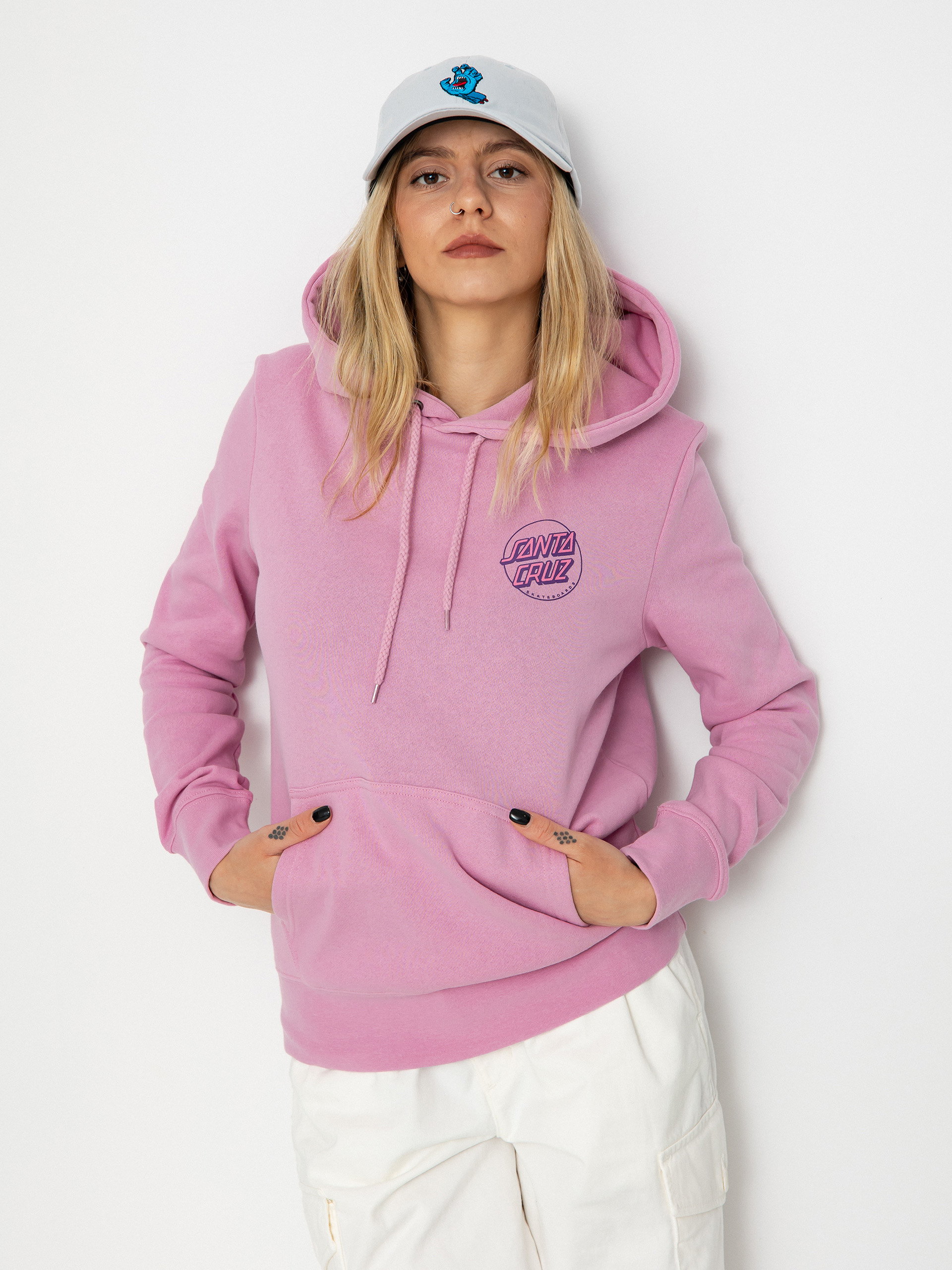 Santa Cruz Hoodie Partial Dot HD Wmn (fondant pink)