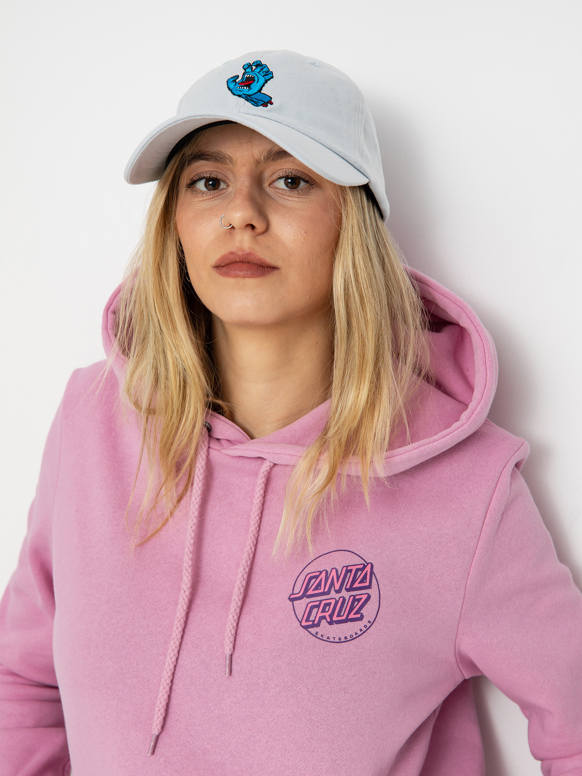 Santa Cruz Hoodie Partial Dot HD Wmn (fondant pink)