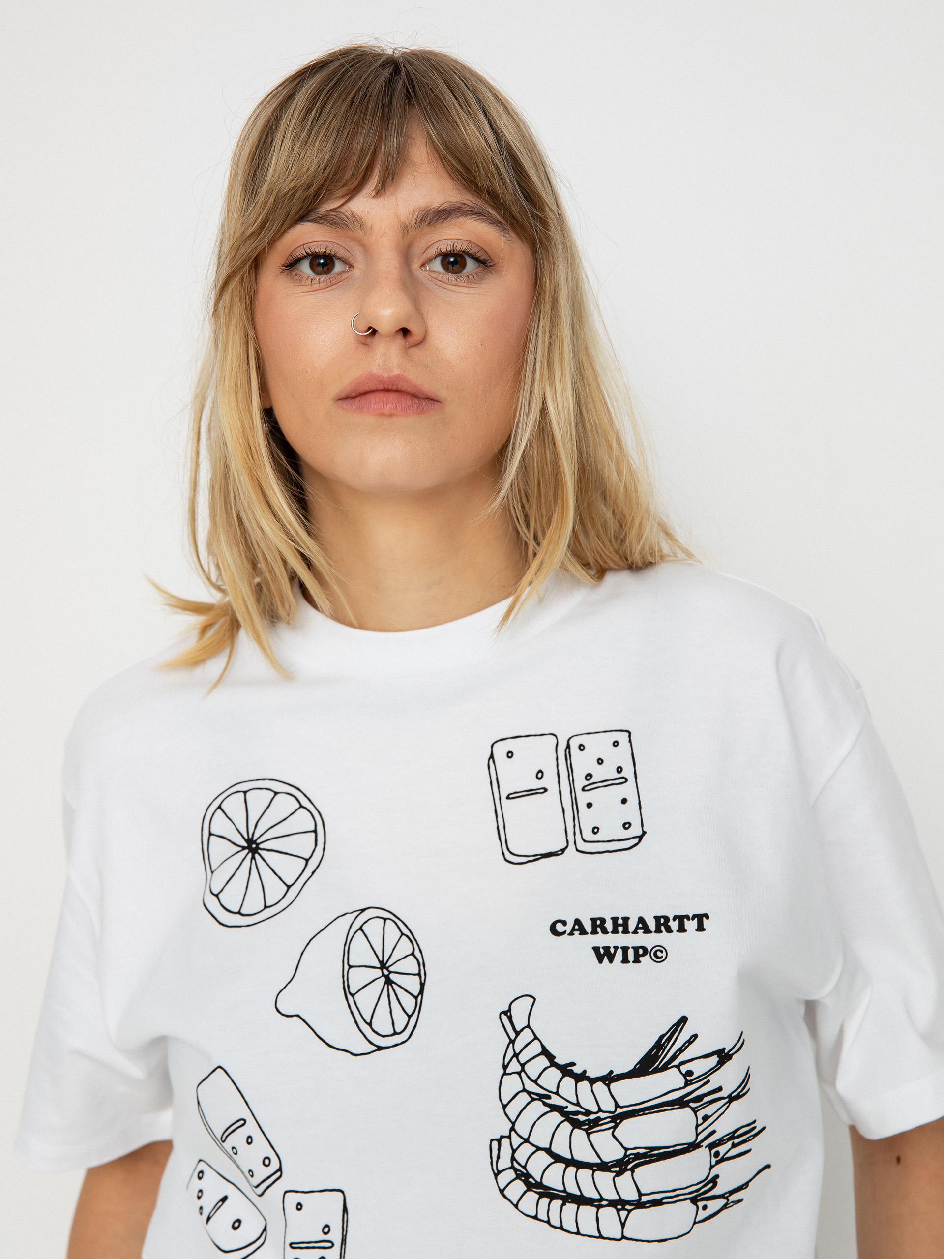 Carhartt WIP Isis Maria Lunch Wmn T-Shirt (white/black)