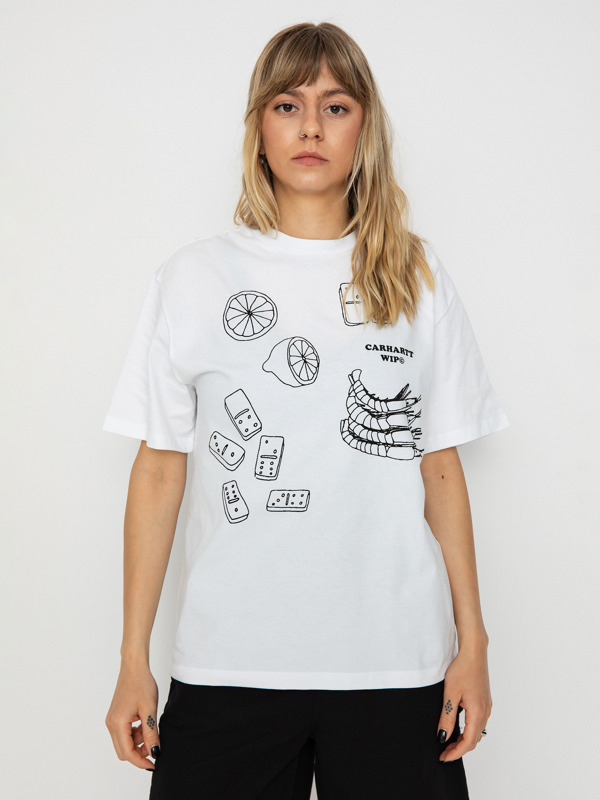 Carhartt WIP Isis Maria Lunch Wmn T-Shirt (white/black)