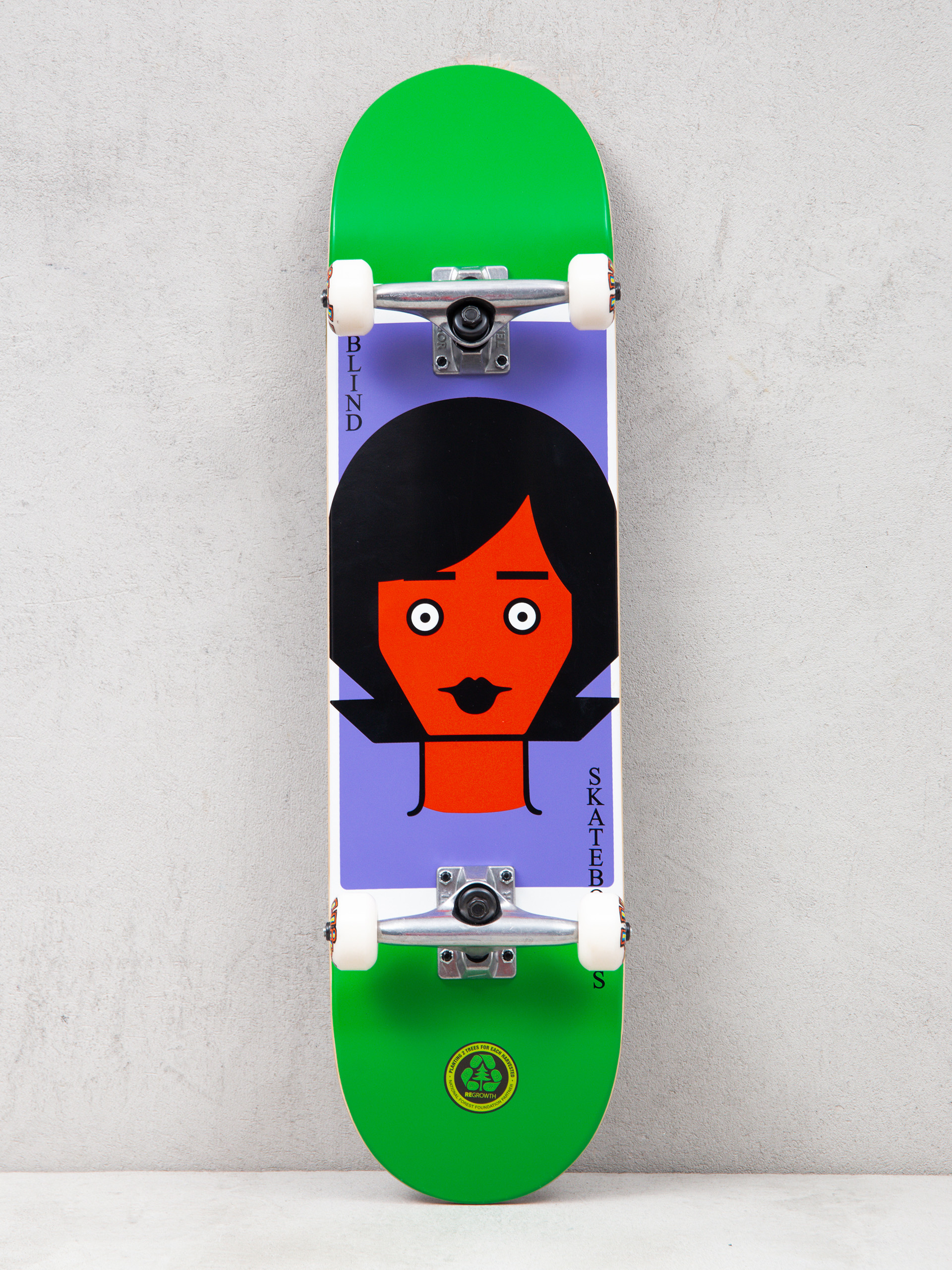 Blind Girl Doll 2 Fp Skateboard (green)