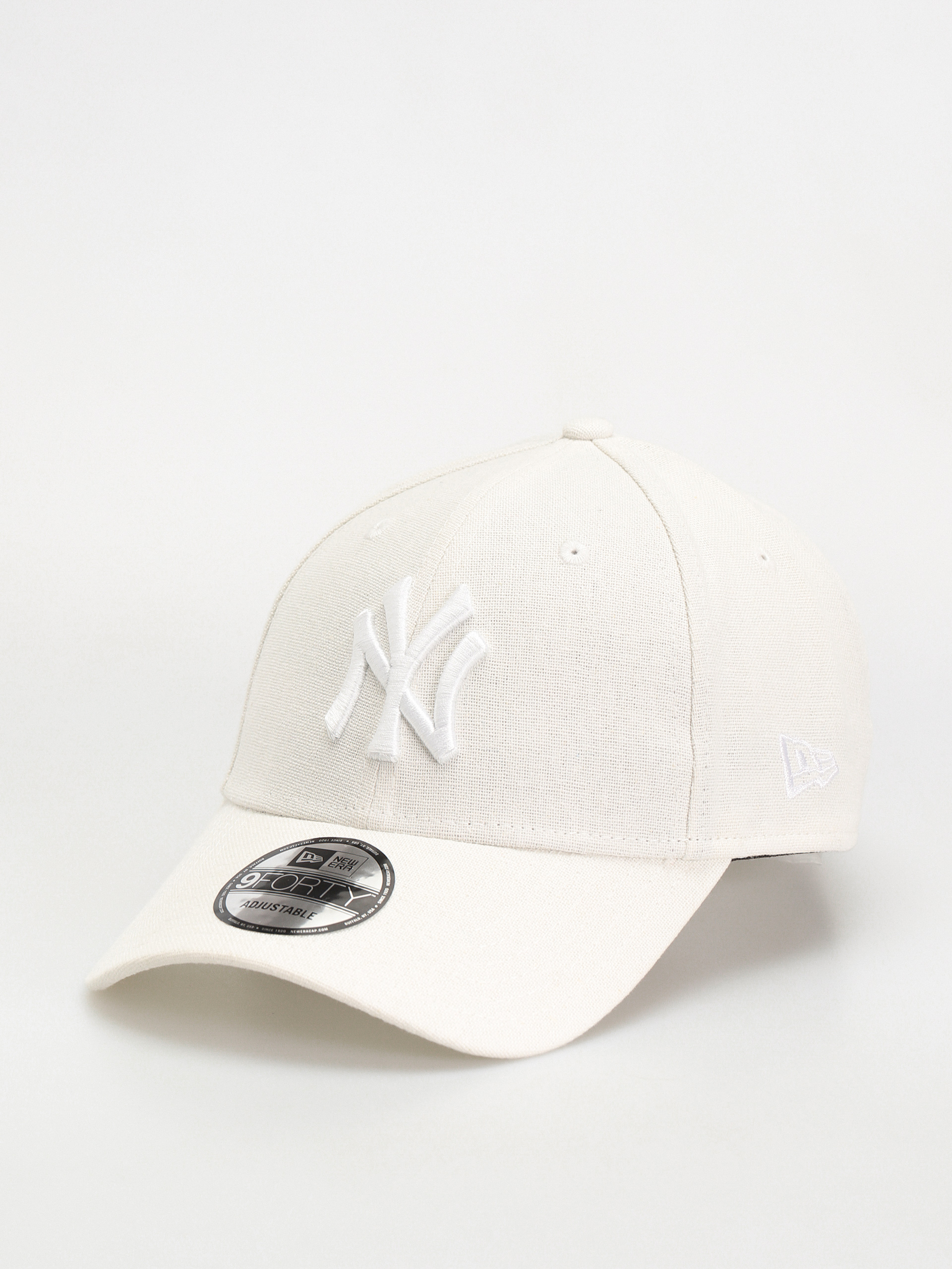 New Era Cap Linen 9Forty New York Yankess - white (white/white)