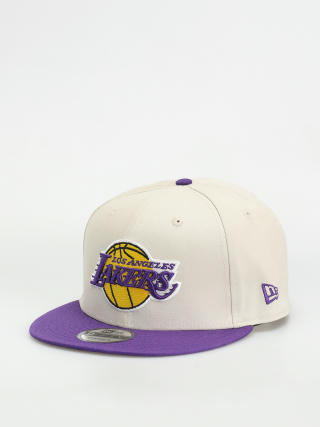 New Era NBA Logo 9Fifty Los Angeles Lakers Cap (ivory/purple)