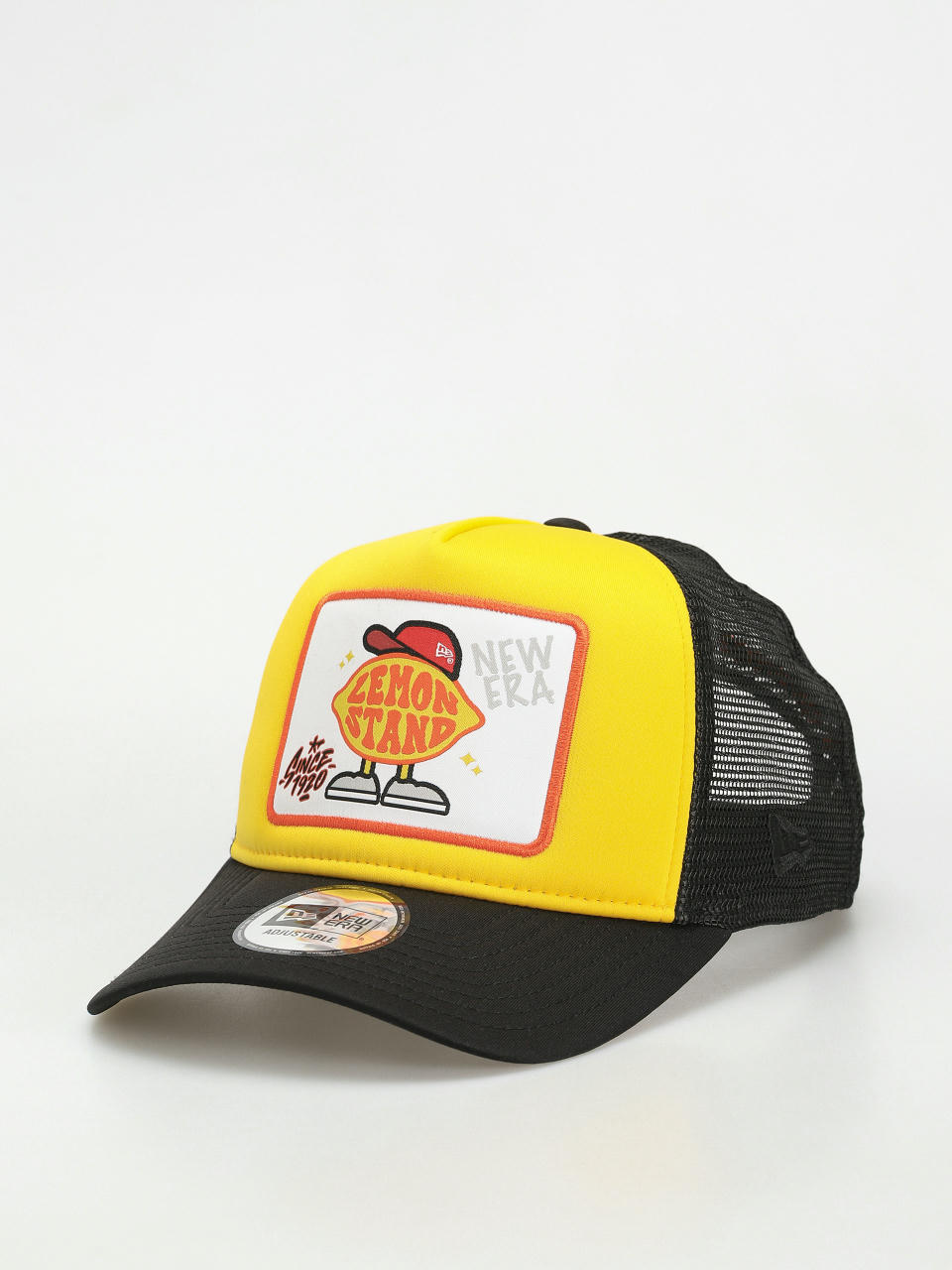 New Era Patch Trucker Cap (yellow/black)