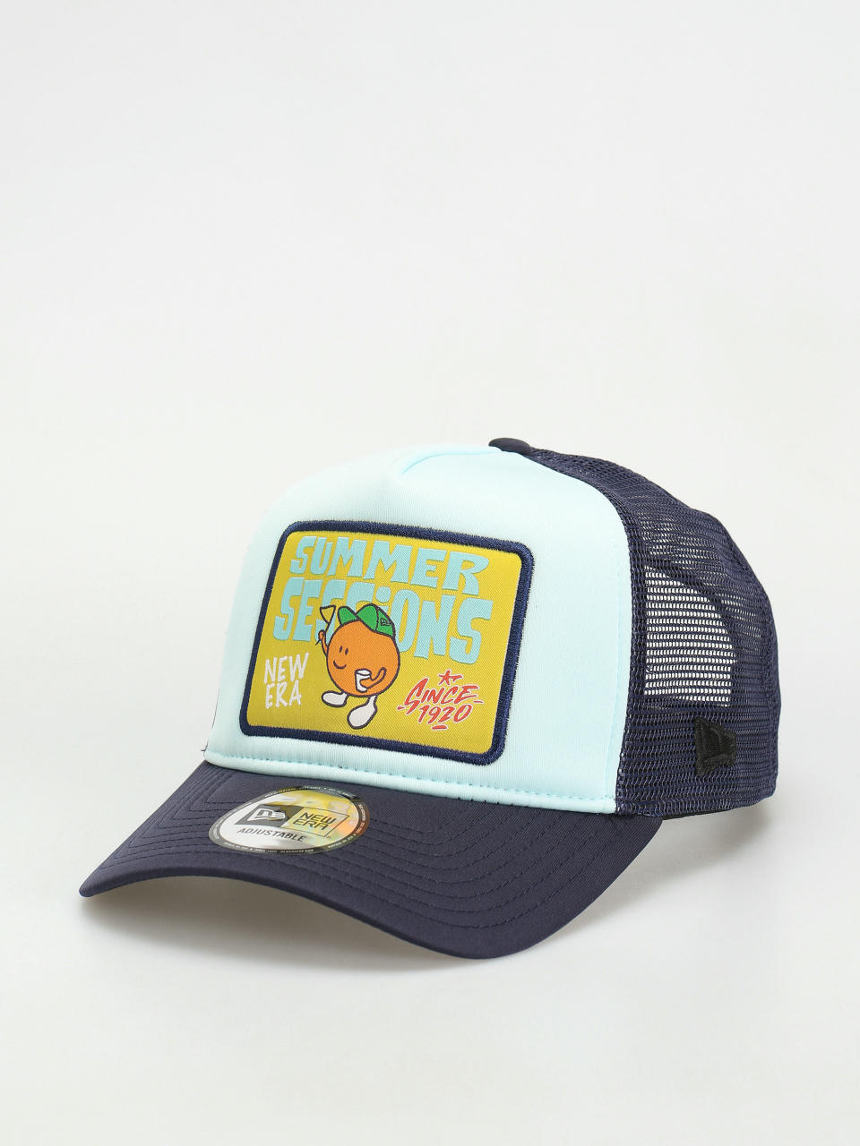 New Era Patch Trucker Cap (blue/navy)