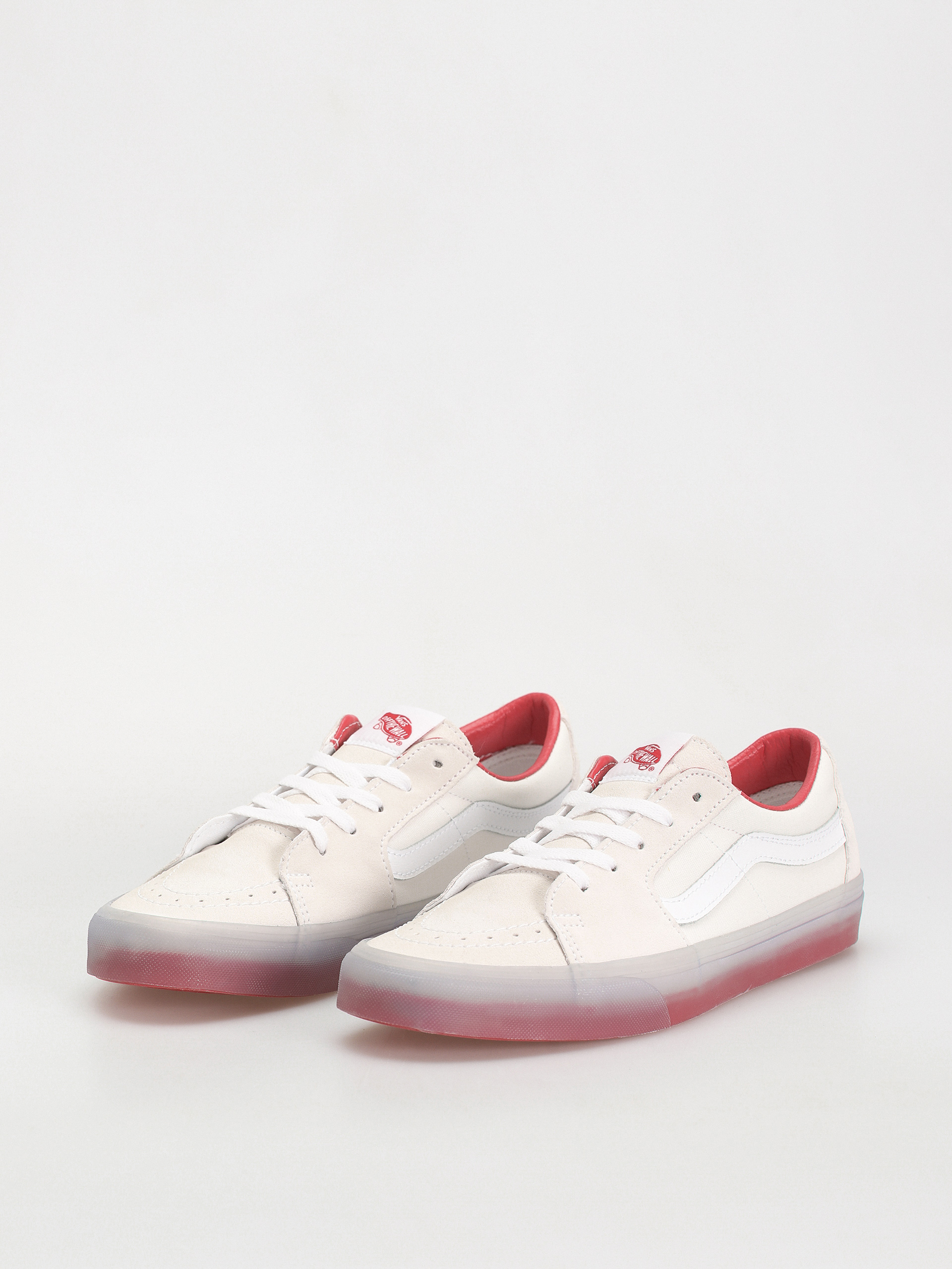 Vans Shoes Sk8 Low (translucent sidewall white/red)