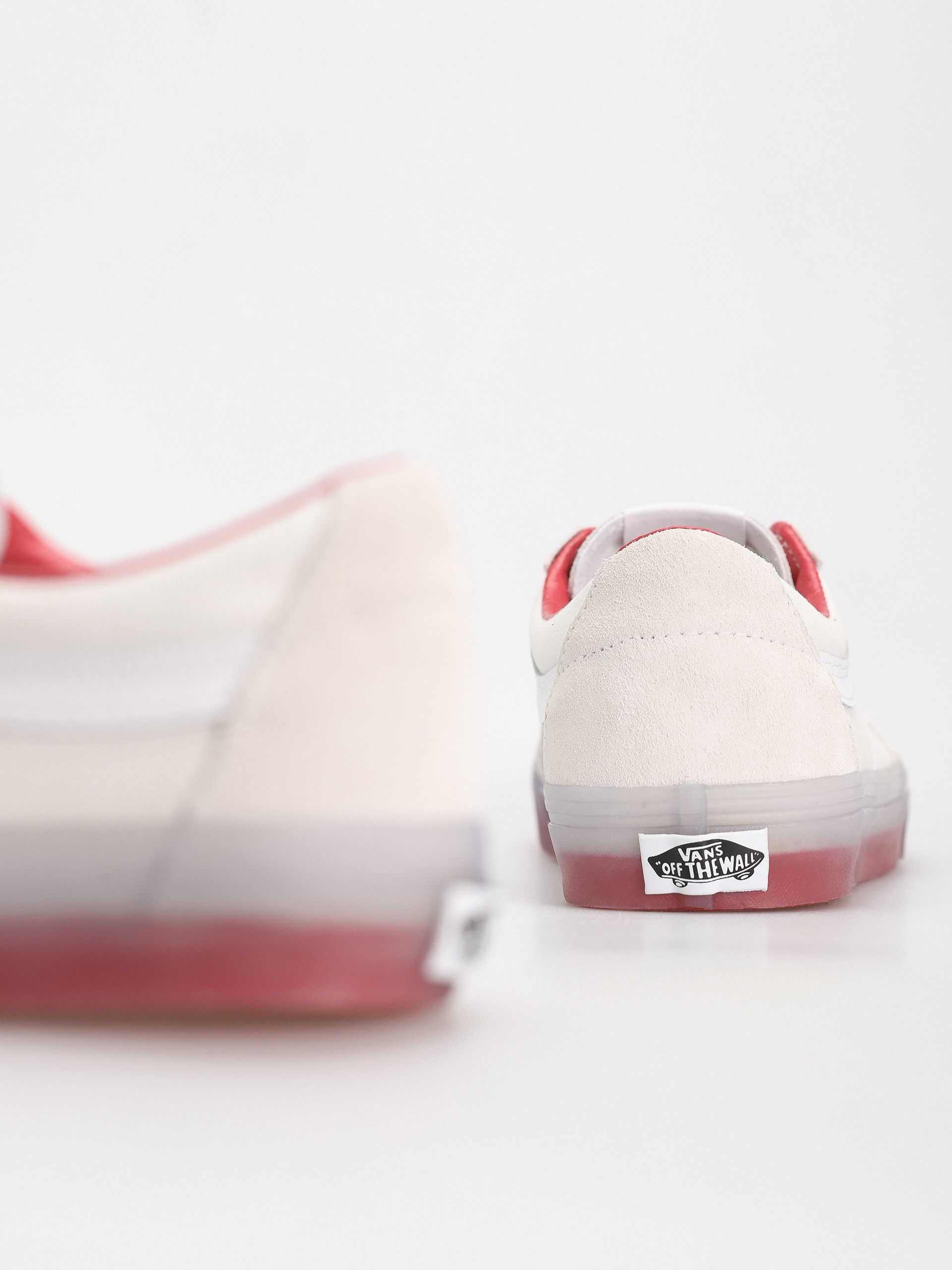 Vans Shoes Sk8 Low (translucent sidewall white/red)