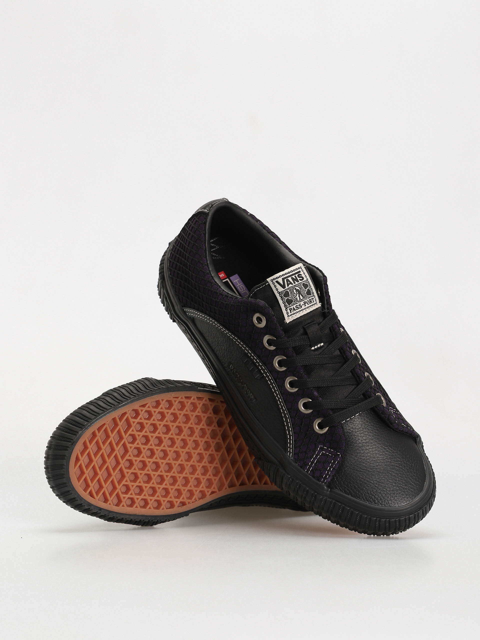 Vans X Pass Port Skate Lampin Shoes (pass-port black/purple)