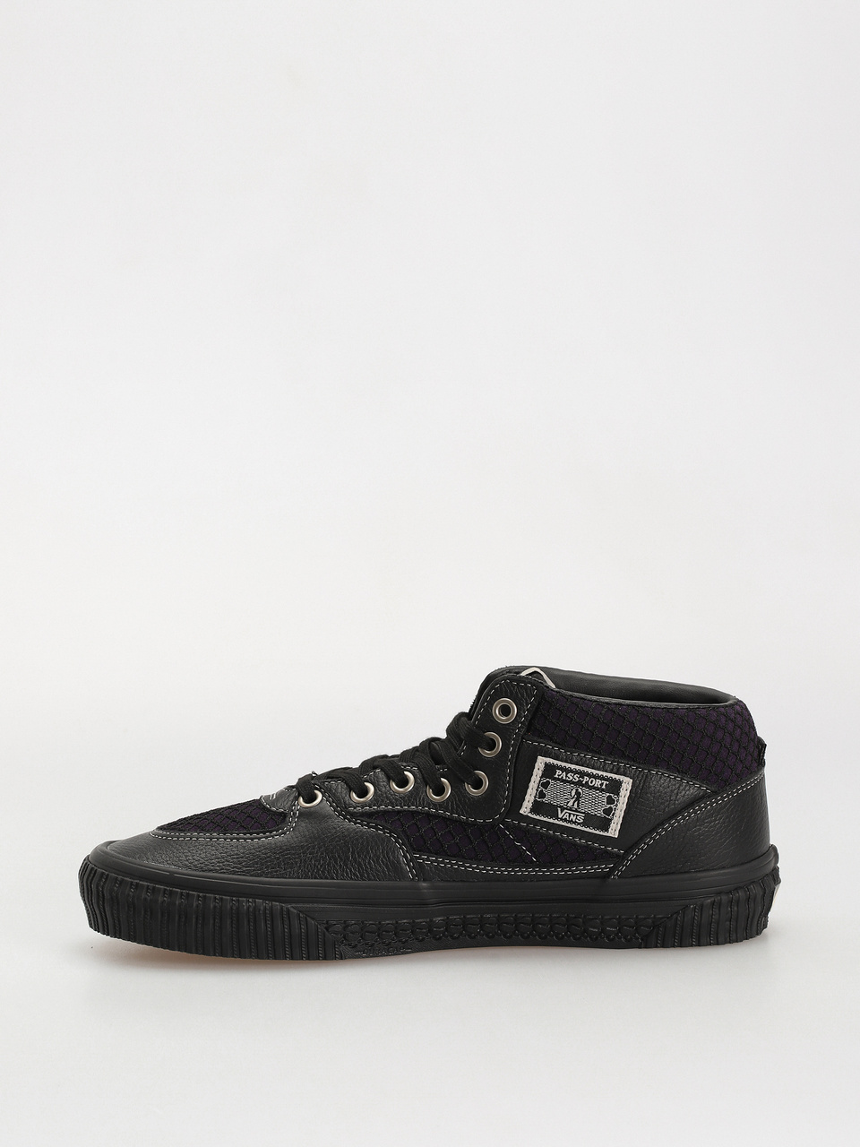 Vans X Pass Port Skate Half Cab Shoes - black (pass-port black/purple)