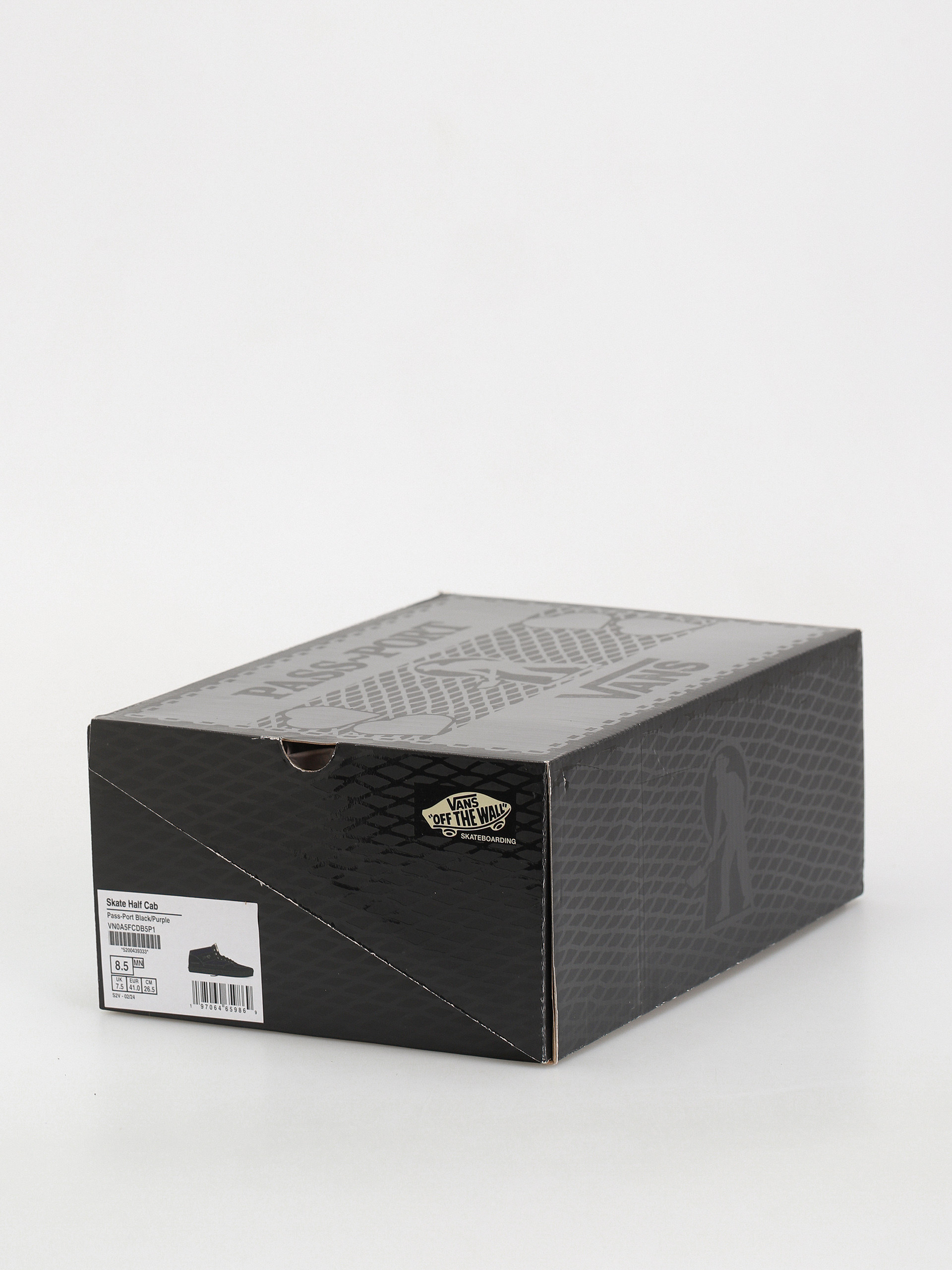 Vans X Pass Port Skate Half Cab Schuhe (pass-port black/purple)