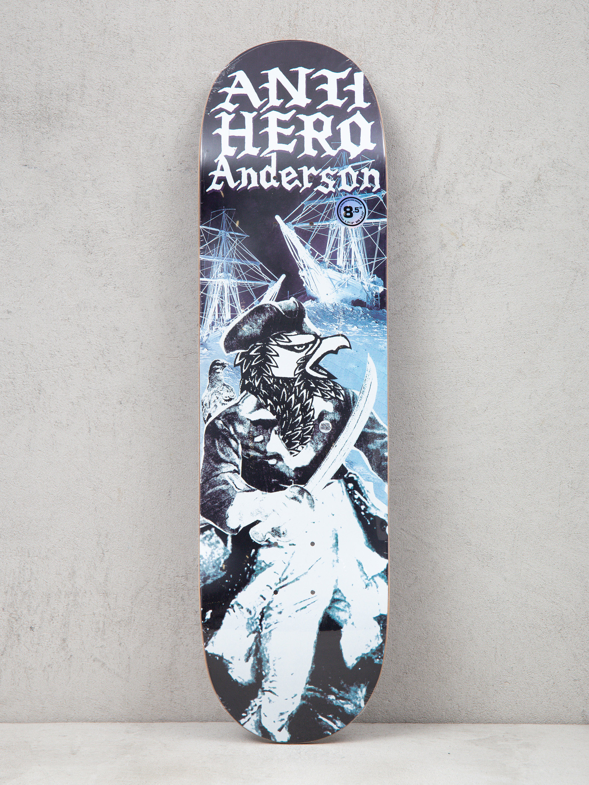 Antihero Ba Wild Unkwn Deck (black/blue)