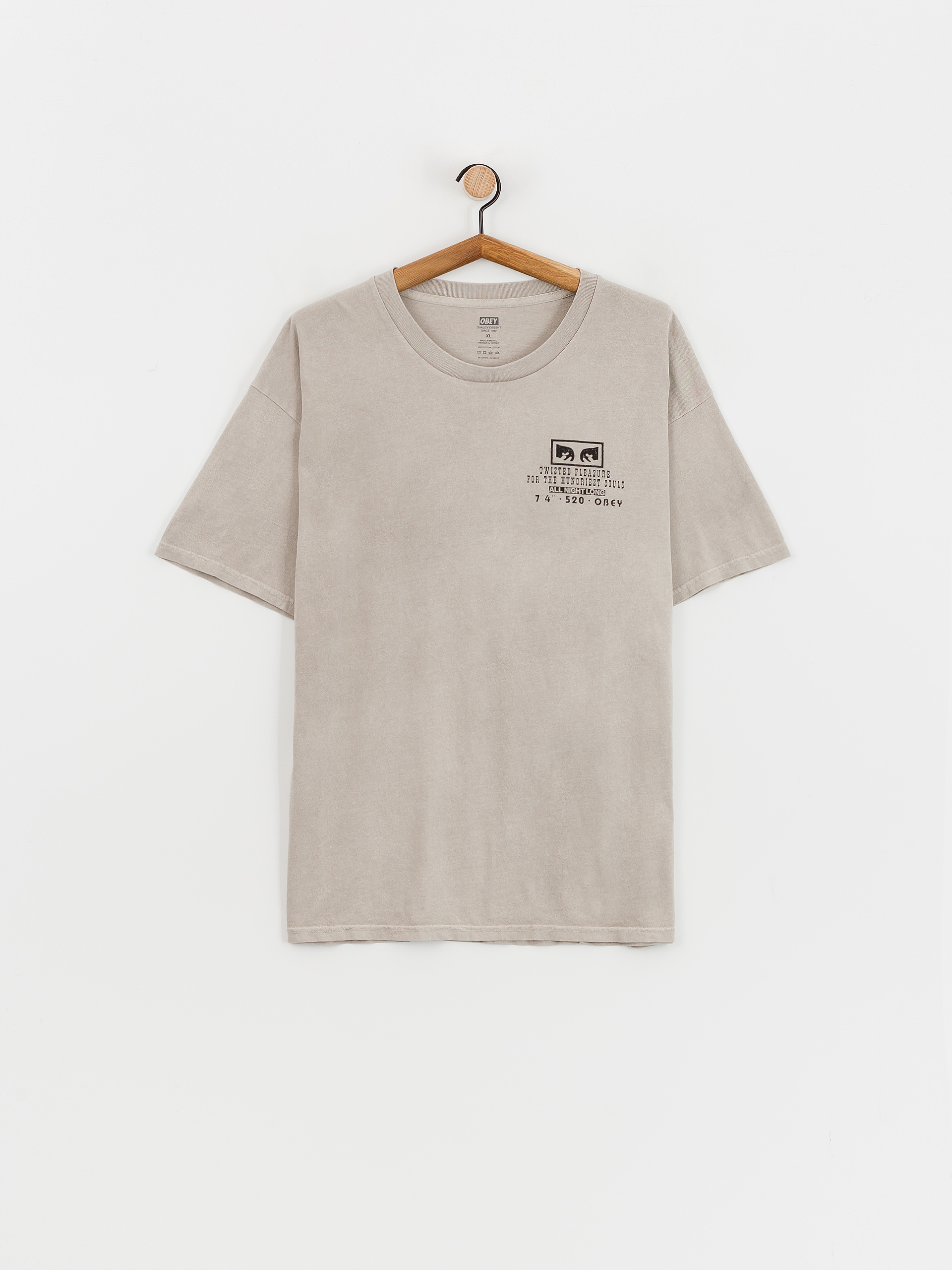 OBEY T-Shirt Twisted Pleasure (pigment silver grey)