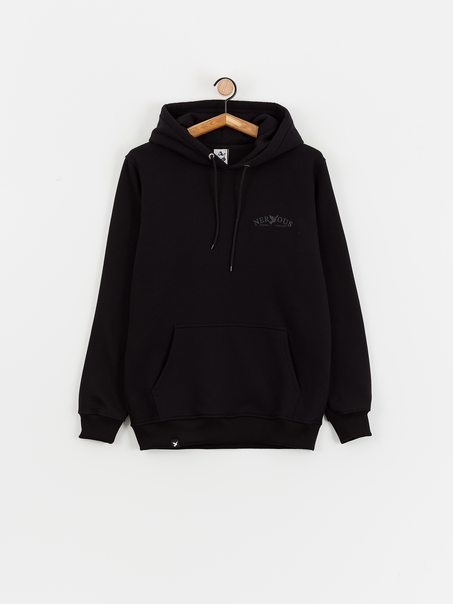 Nervous Hoodie Small Classic Arc HD (black/black)