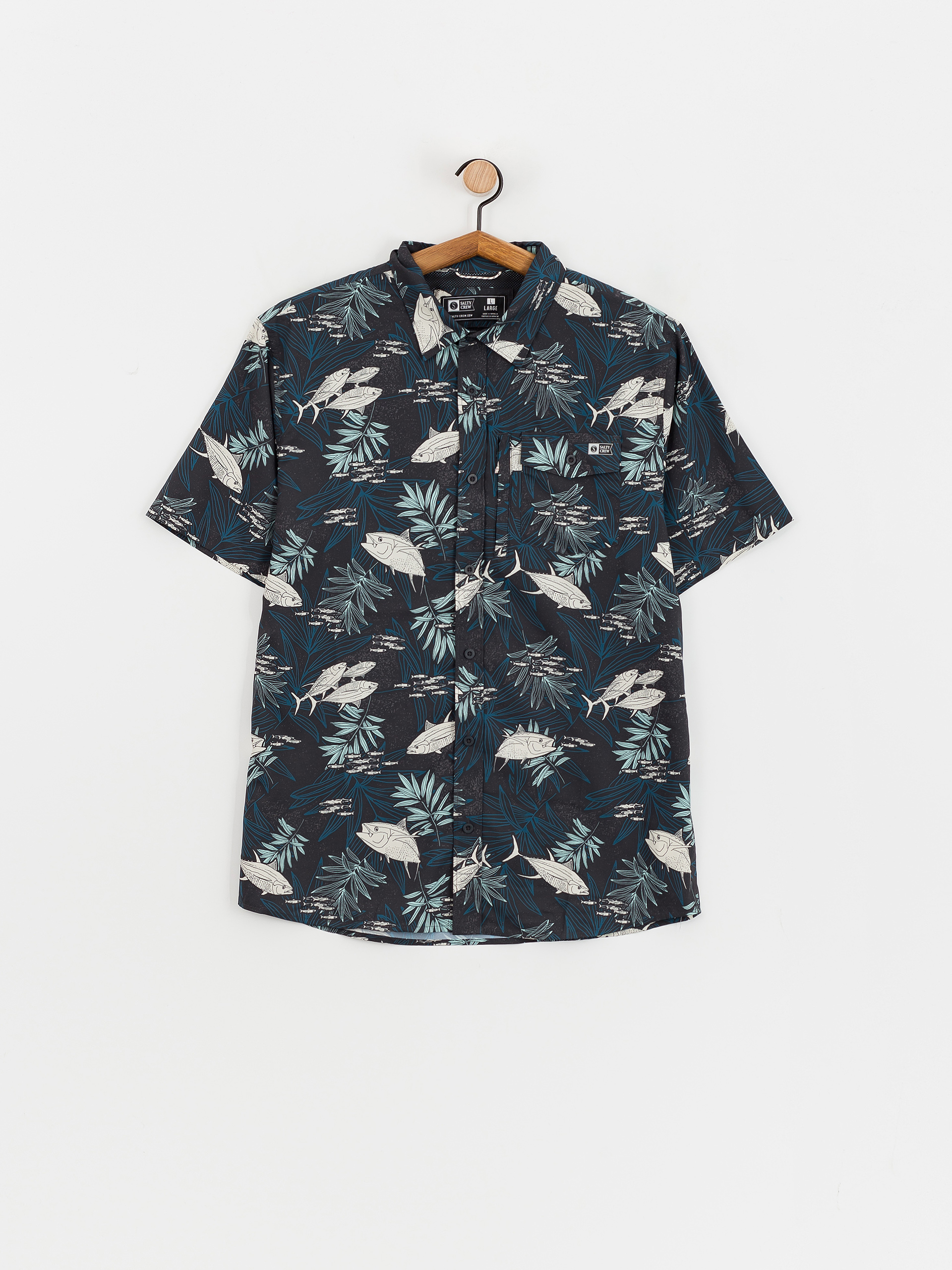 Salty Crew Feeding Frenzy Uv Hemd (midnight)