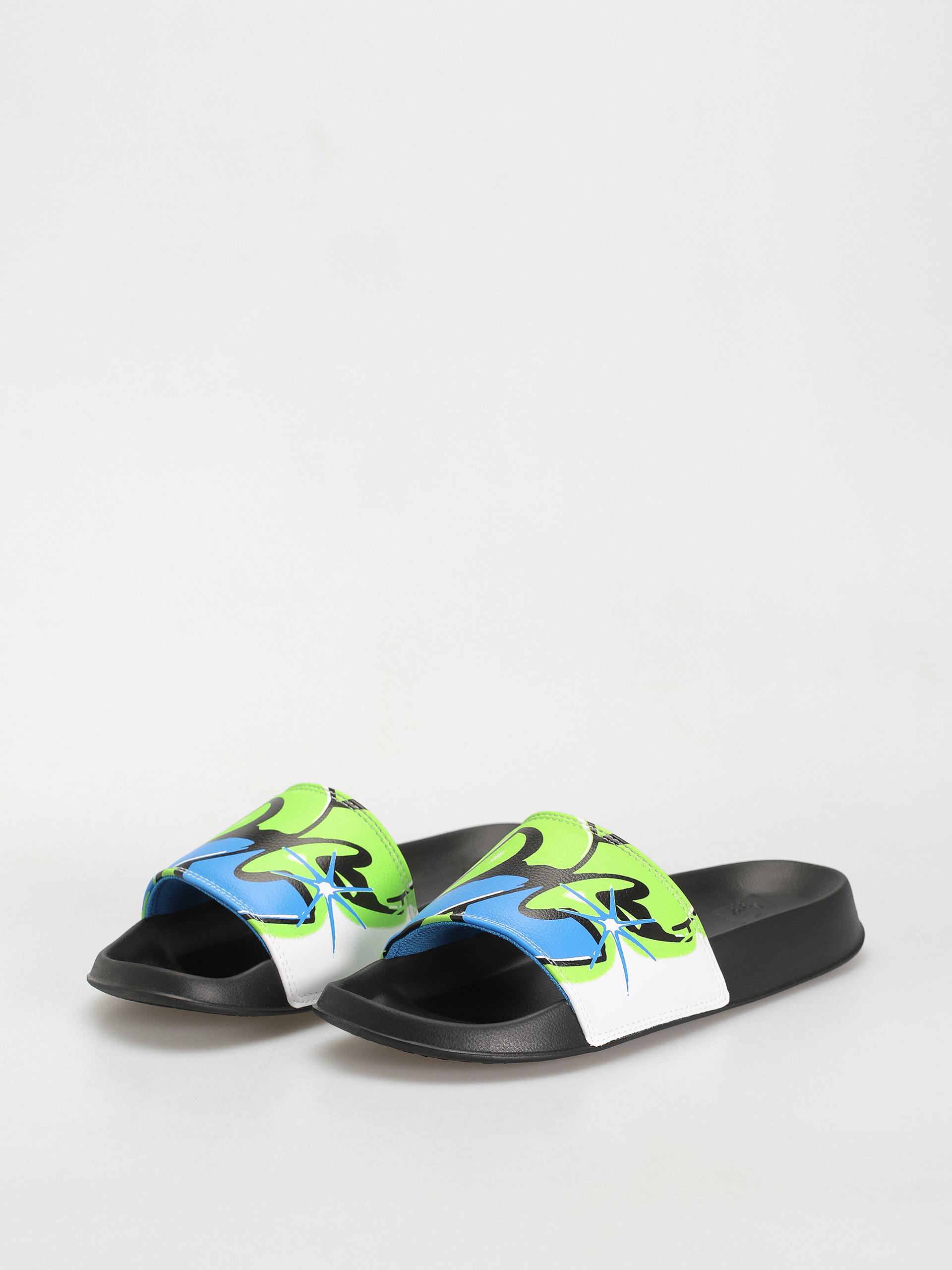 DC Dc Slide Flip-flops (black/stencil)