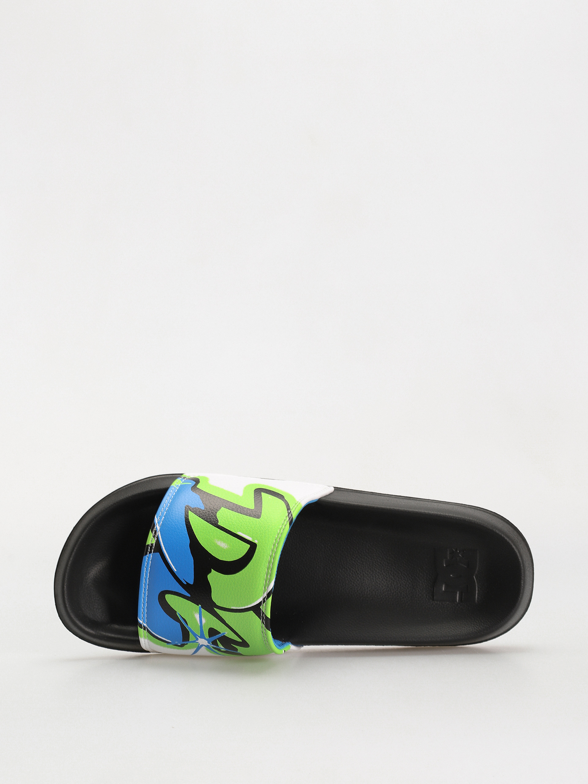 DC Dc Slide Flip-flops (black/stencil)