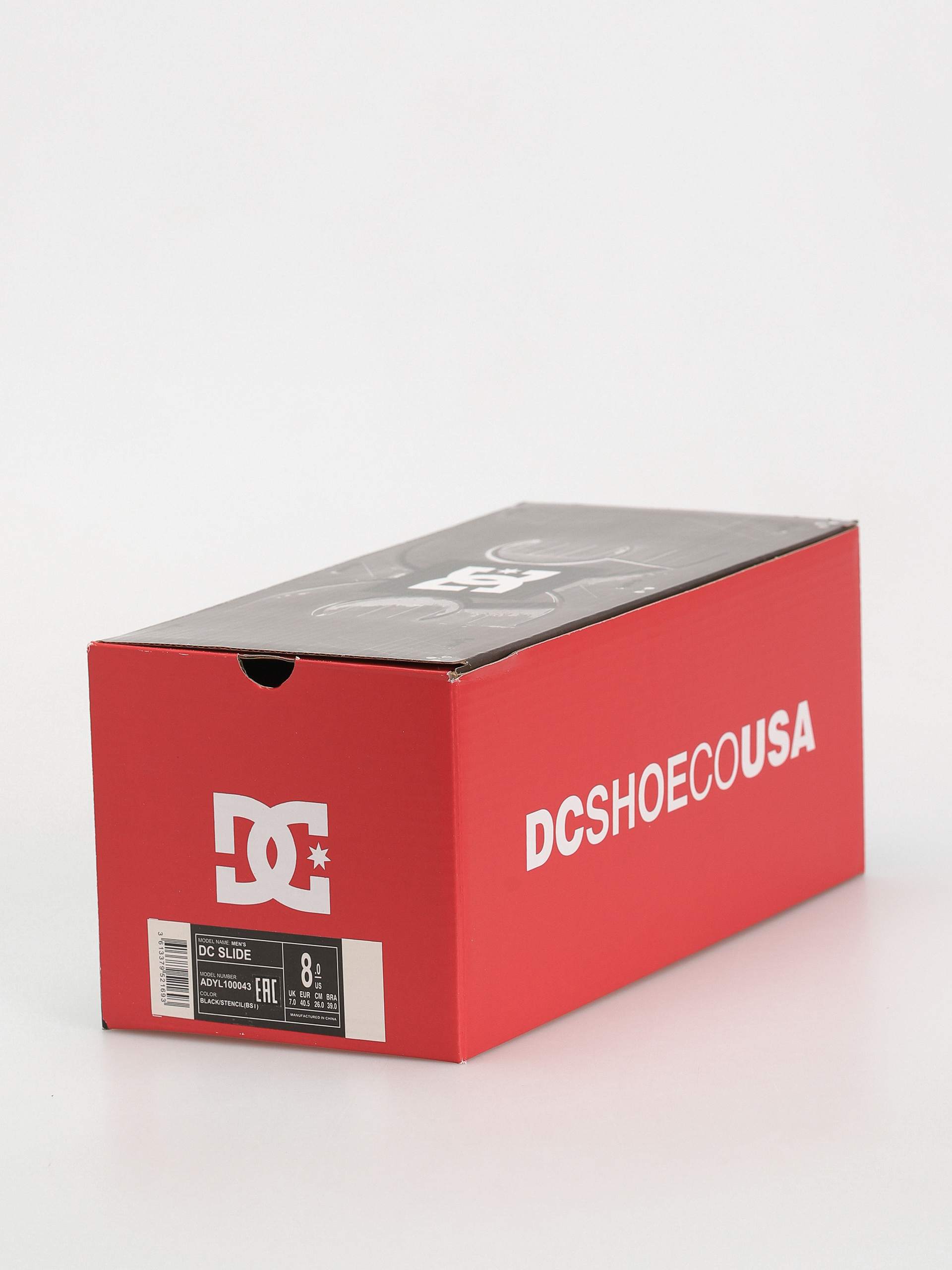 DC Dc Slide Flip-flops (black/stencil)