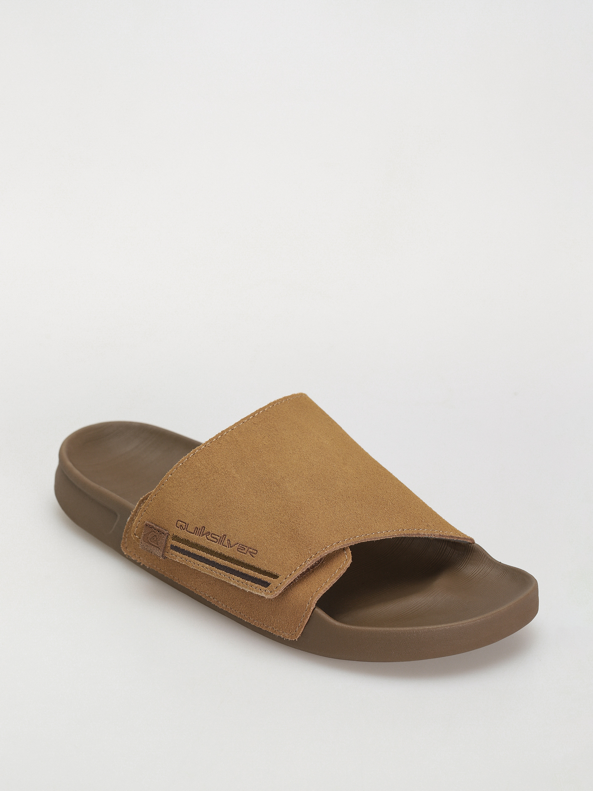 Quiksilver Rivi Suede Rf Flip Flops (tan 1)