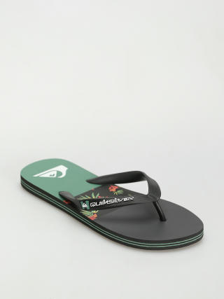 Quiksilver Molokai Stripe Flip-flops (black/black/green)