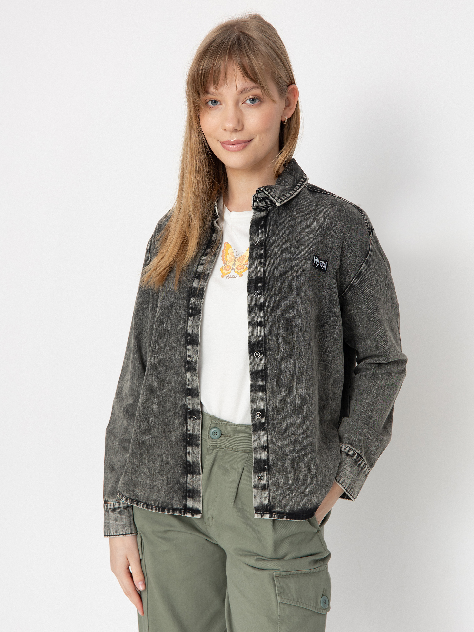 Volcom Asphalt Shirt Ls Wmn Longsleeve