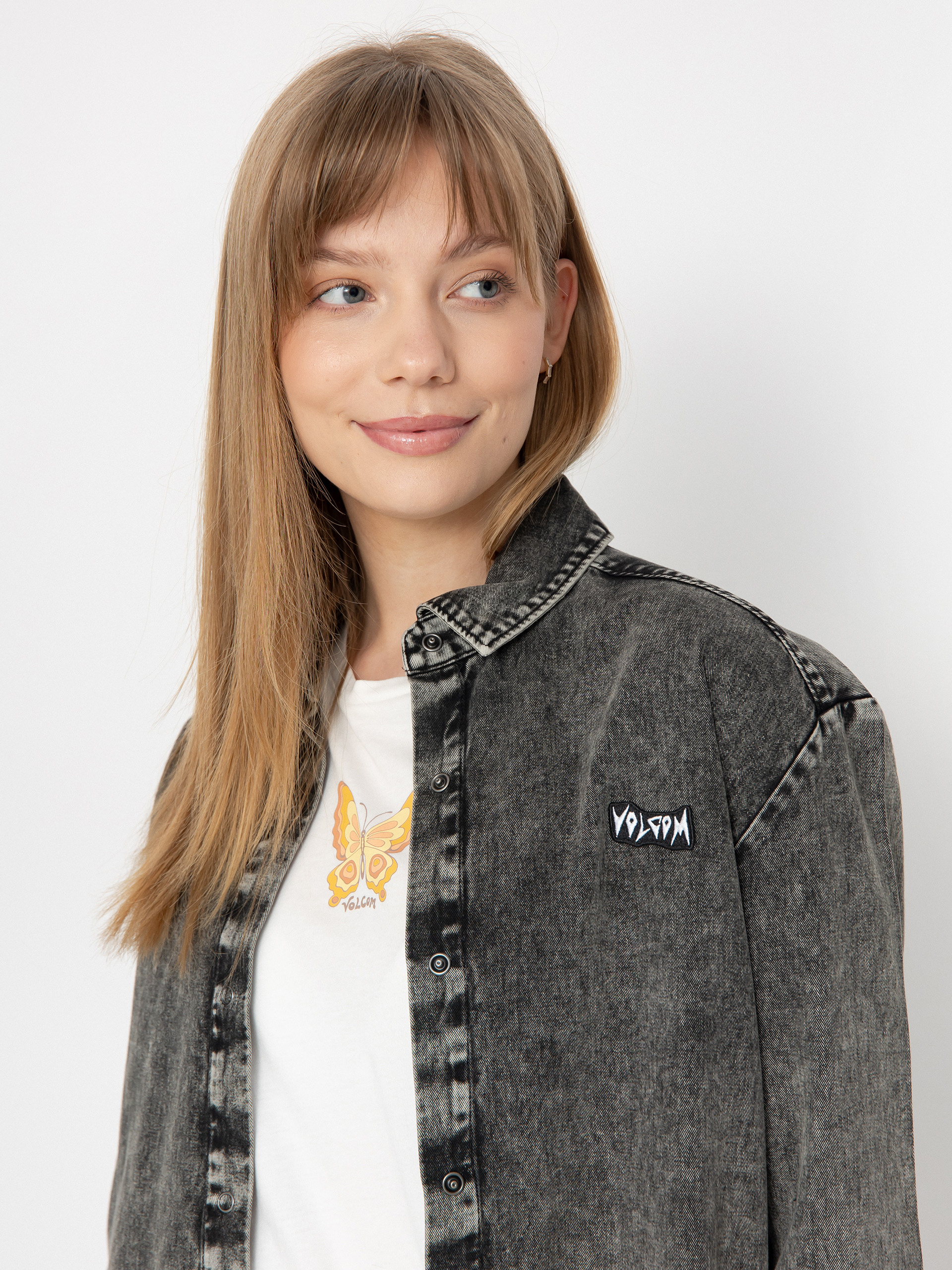 Volcom Asphalt Shirt Ls Wmn Longsleeve (black)