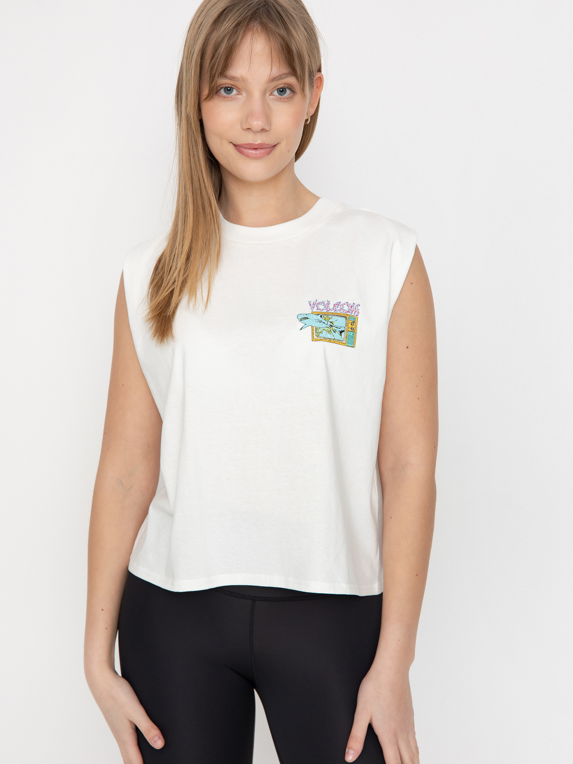 Volcom Frenchsurf Wmn Tank top - white (star white)