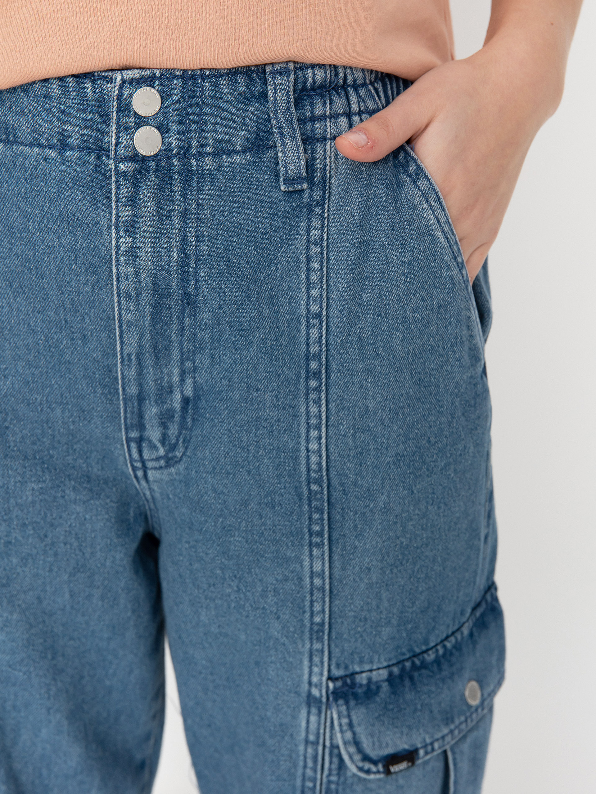 Vans Hose Sidewalk Denim Cargo Wmn (stone wash)