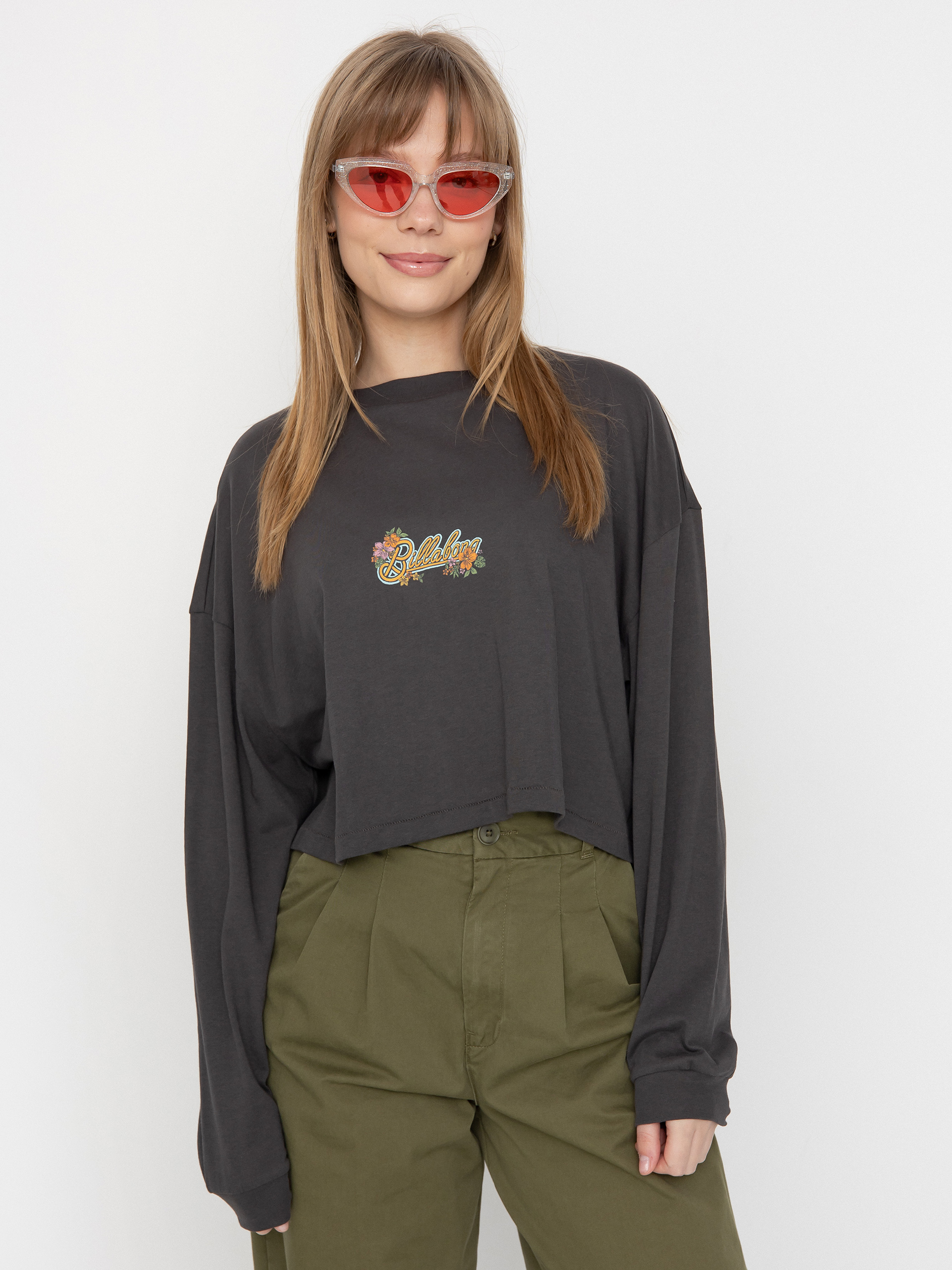 Billabong T-Shirt Beach Boyfriend Crop Wmn (black sands)