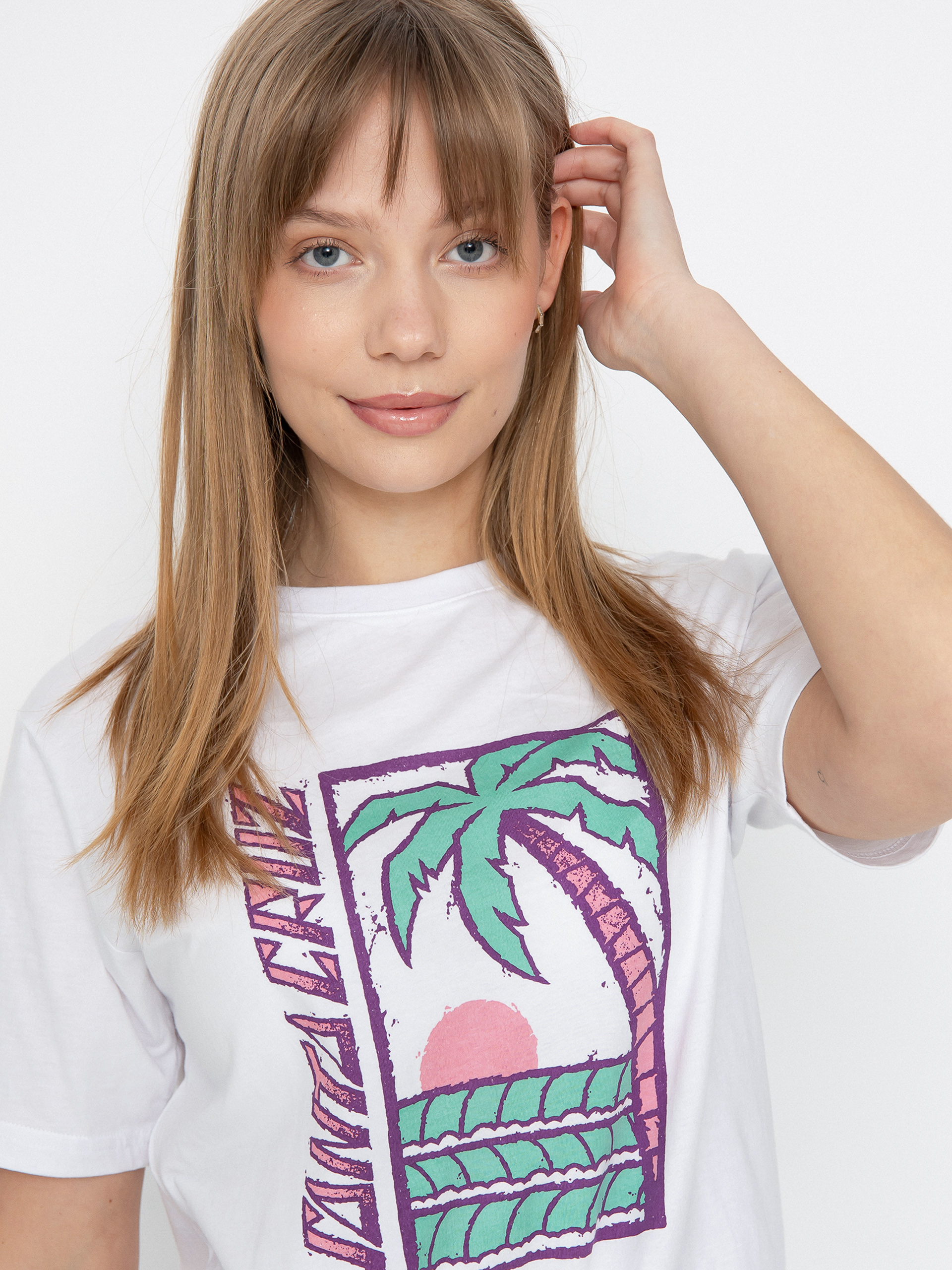 Santa Cruz T-Shirt Palm Strip Wmn (white)