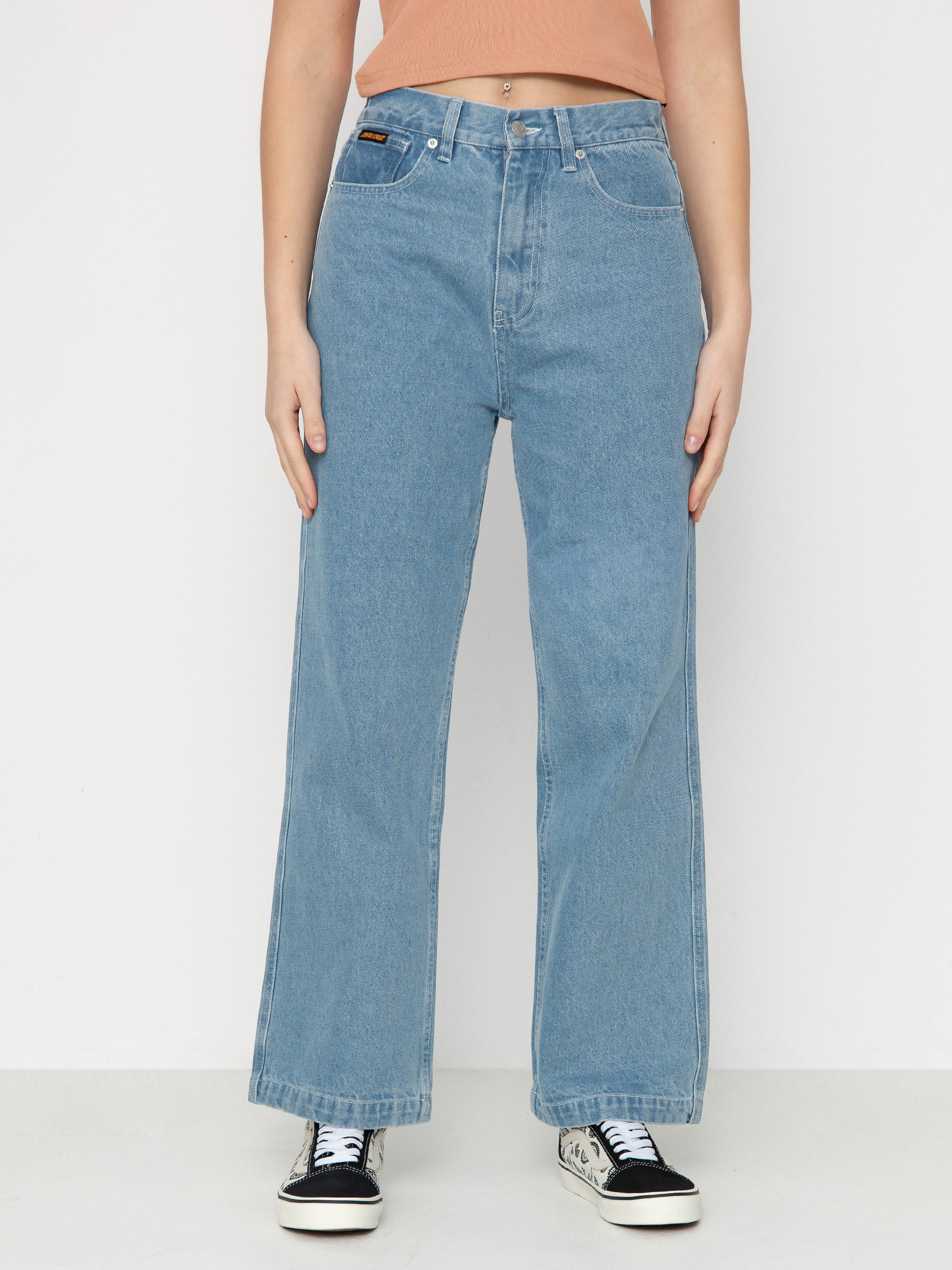 Santa Cruz Pants Classic Baggy Jeans Wmn - blue (bleach blue)