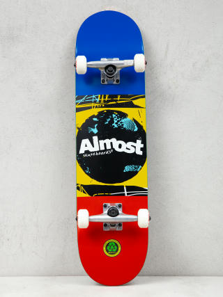 Almost Scum Punk Resin Skateboard (navy/yellow/red)