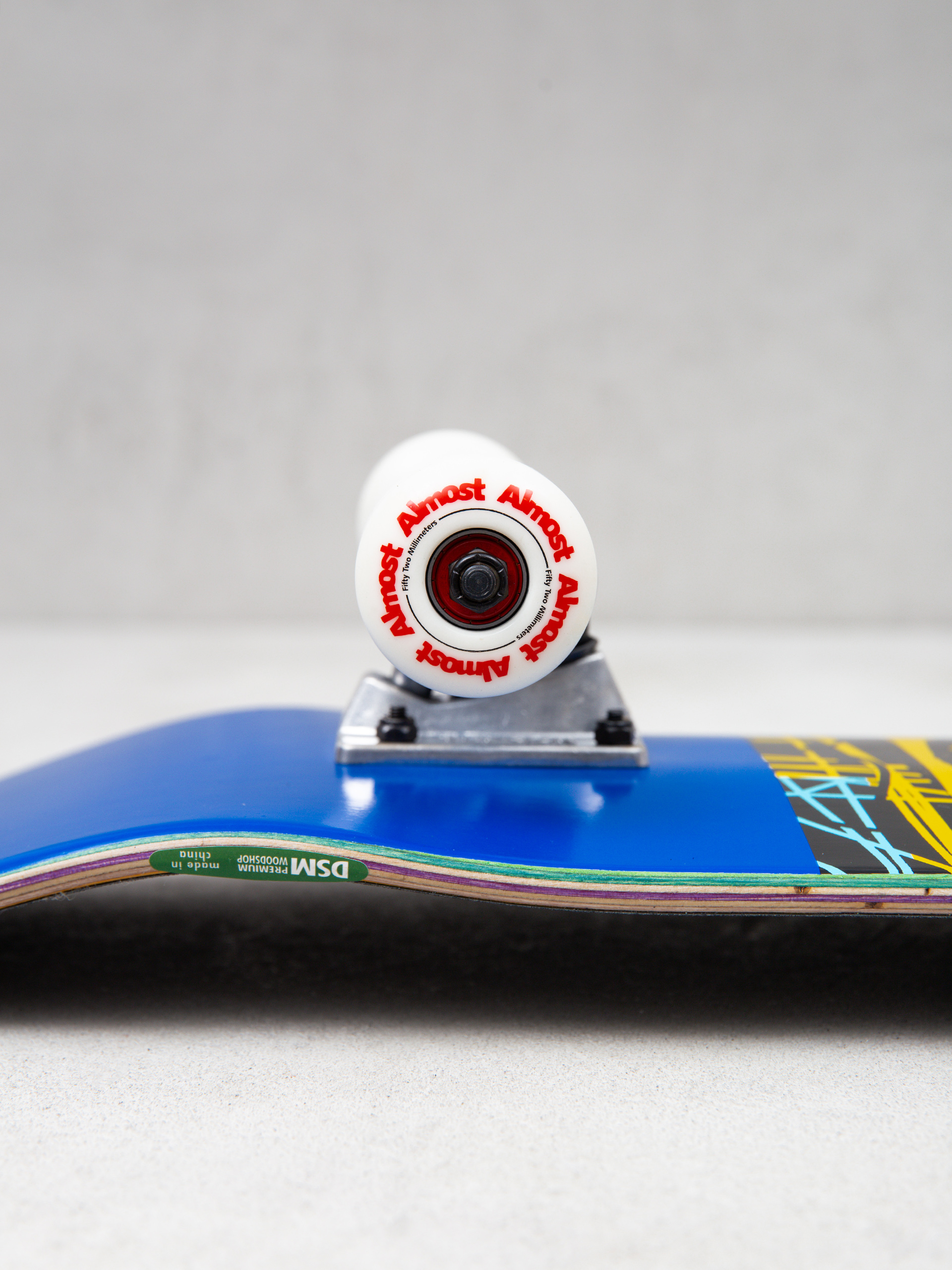 Almost Scum Punk Resin Skateboard (navy/yellow/red)