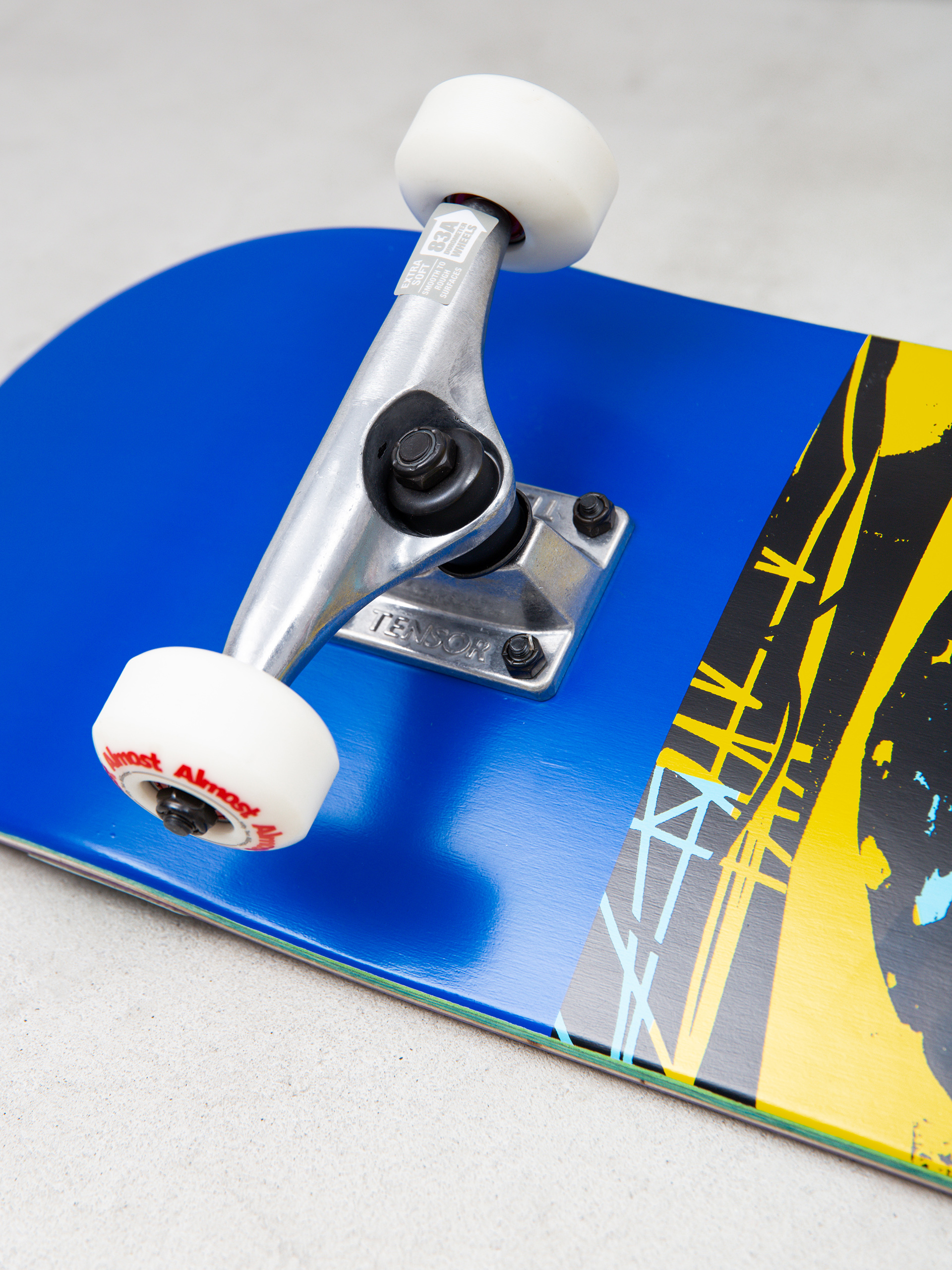 Almost Scum Punk Resin Skateboard (navy/yellow/red)