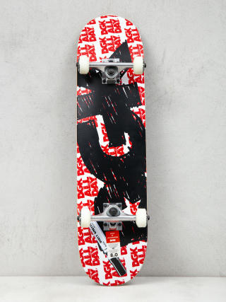 DGK Scribble Skateboard (white/black/red)