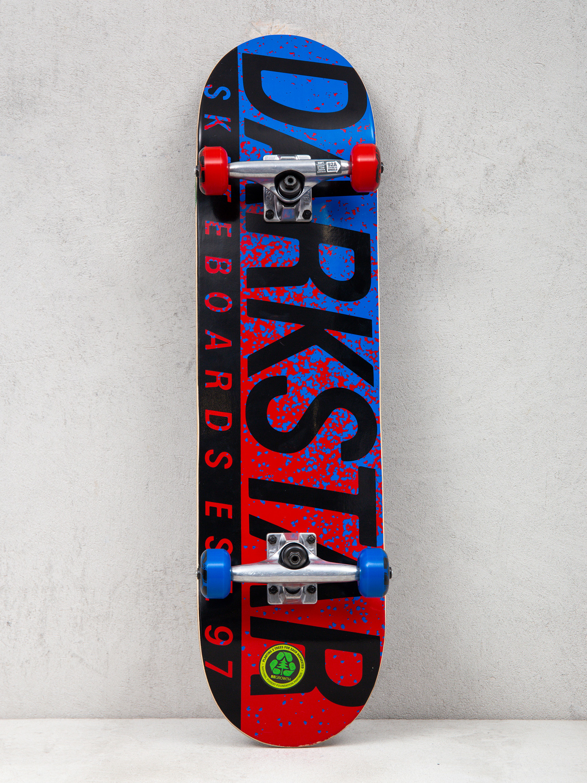 Darkstar Wordmark Skateboard (red/blue)