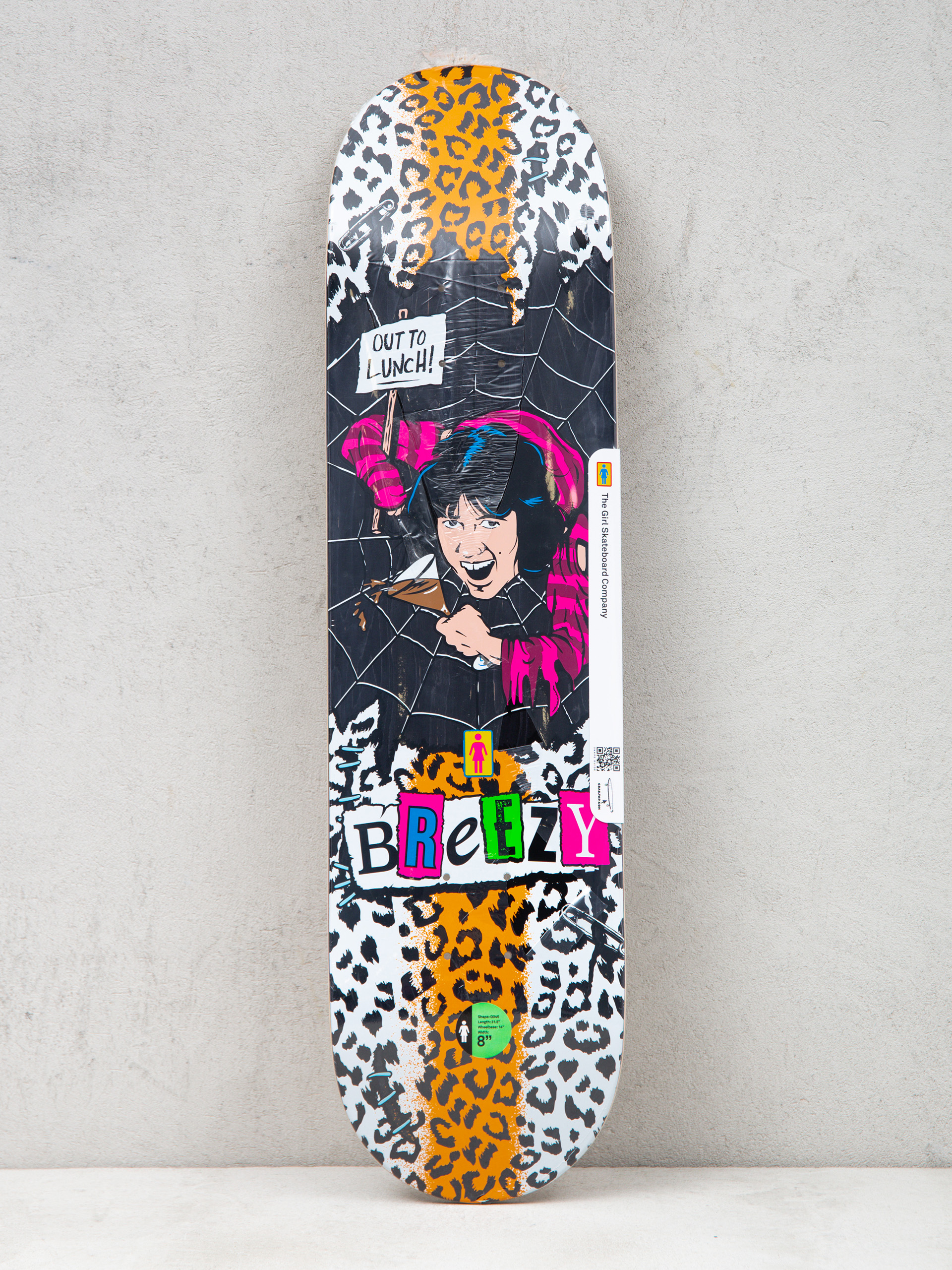 Girl Skateboard Geering Out To Lunch Deck (black)