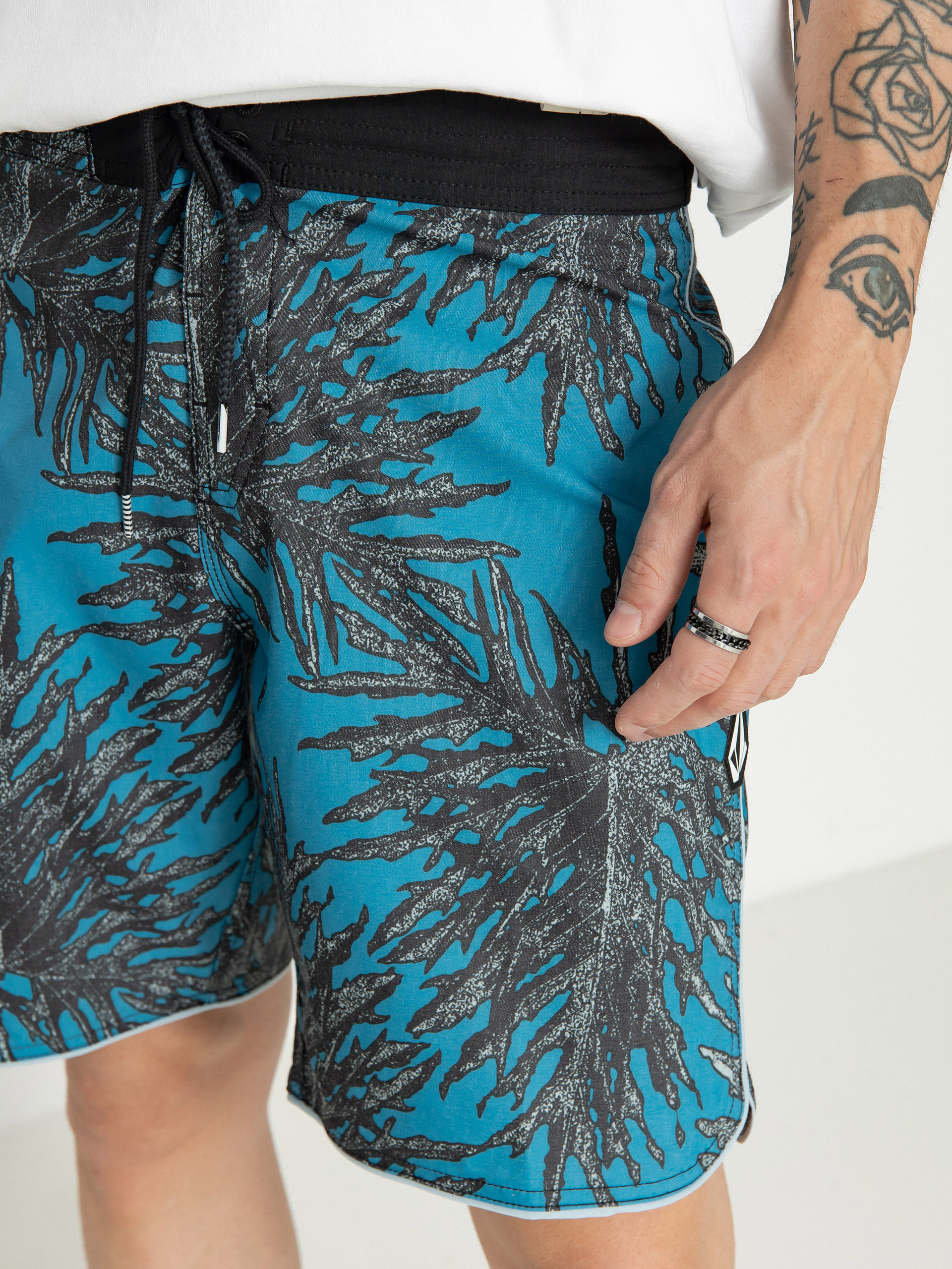 Volcom Beeg Leef Stoney 19 Boardshorts (tidal blue)