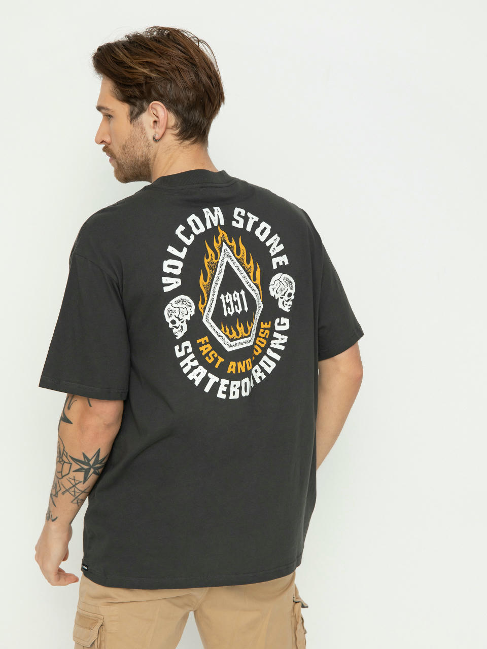 Volcom Skate Vitals Fast N Loose T-Shirt (stealth)