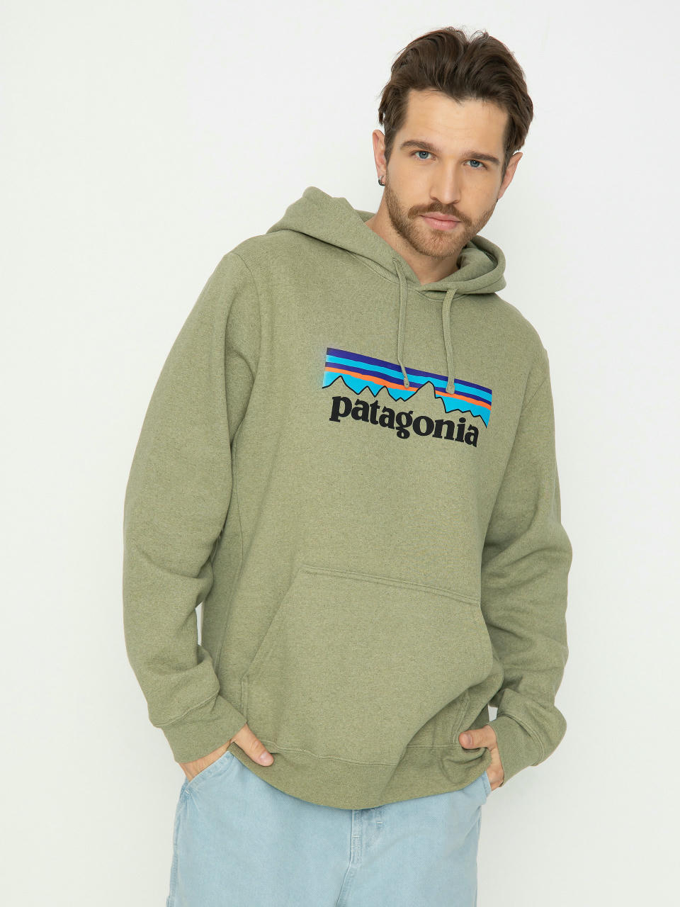 Patagonia P-6 Logo Uprisal HD Hoodie (buckhorn green)