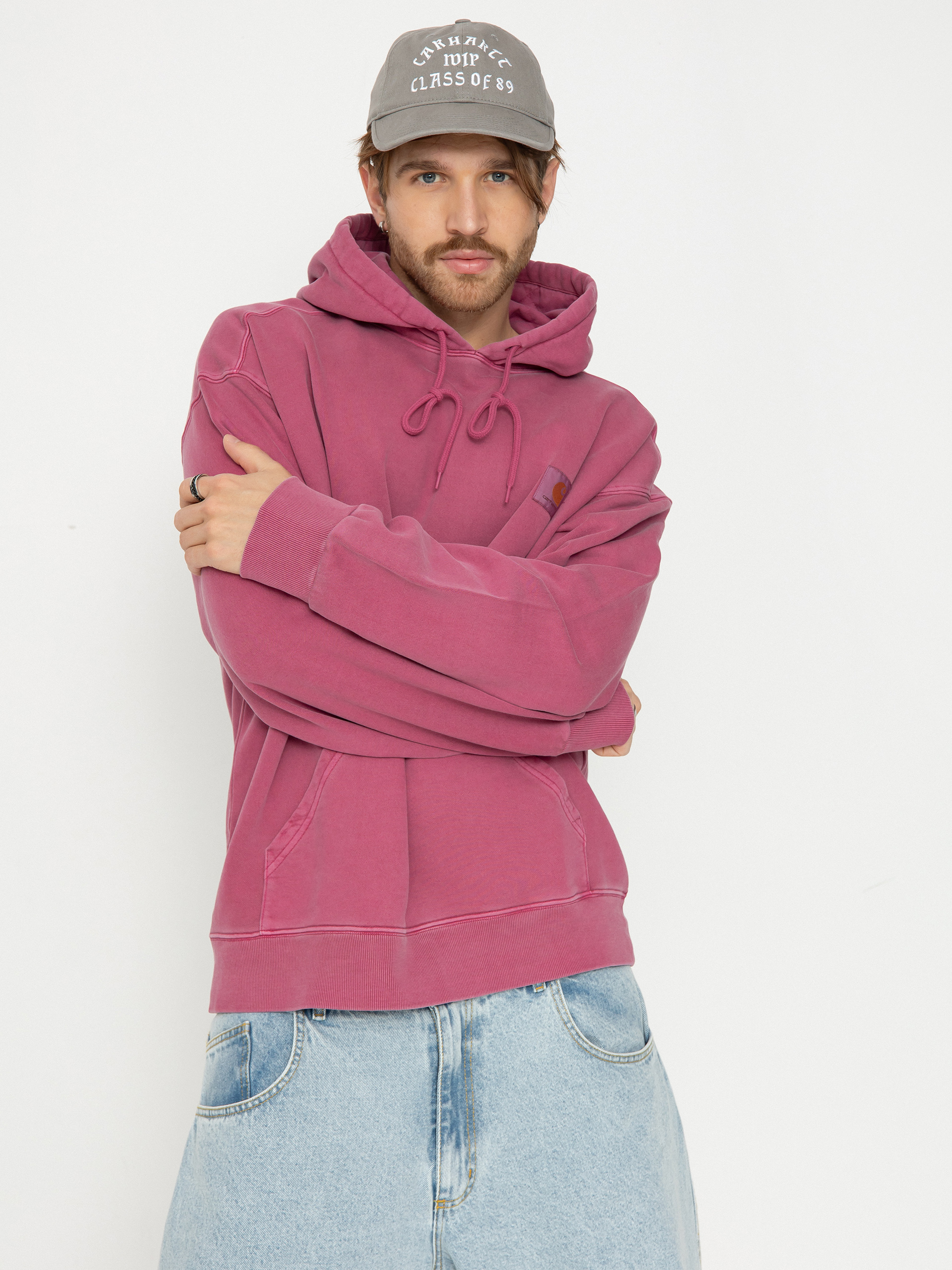 Carhartt WIP Hoodie Nelson HD - pink (magenta)
