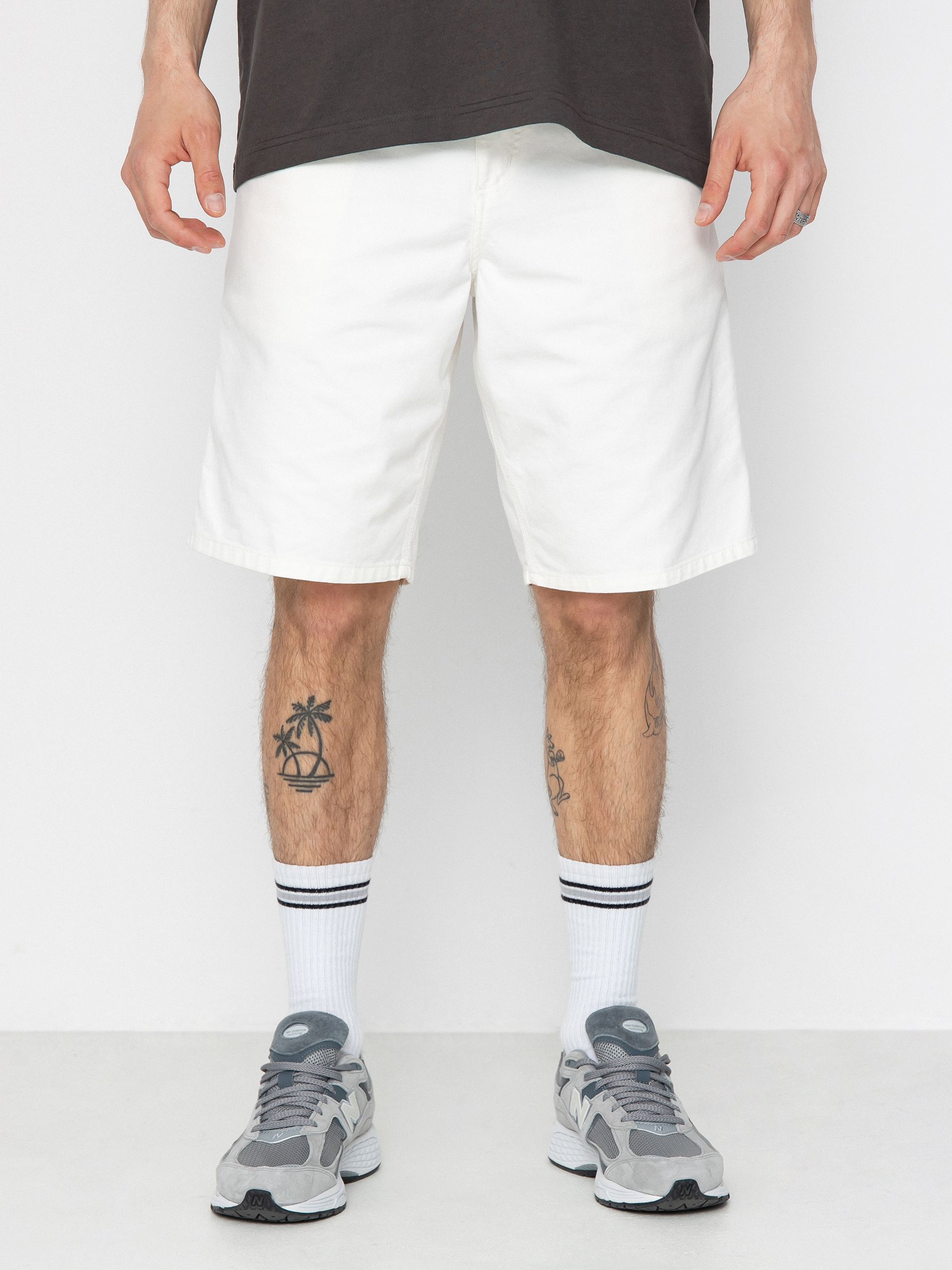 Carhartt WIP Single Knee Shorts - white (off-white)