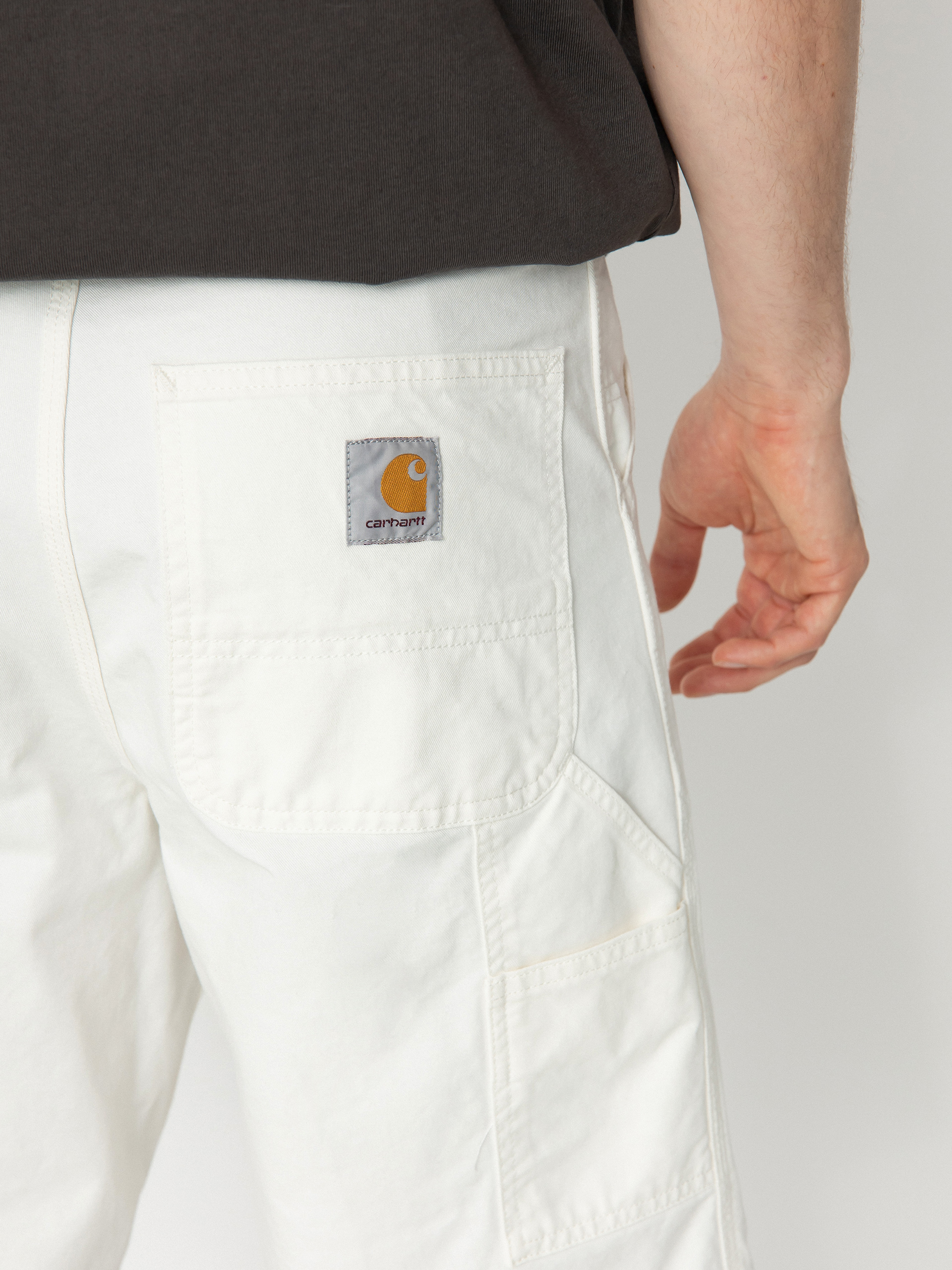 Carhartt Single Knee Short W32 ホワイト CARHARTT WIP - Single Knee Short Dearborn Canvas Ecru – suuupply