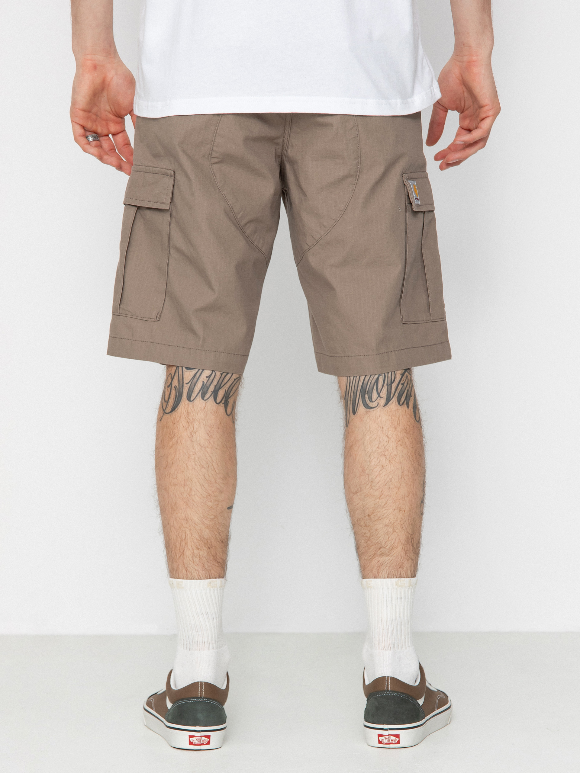 Carhartt WIP Aviation Shorts brown branch