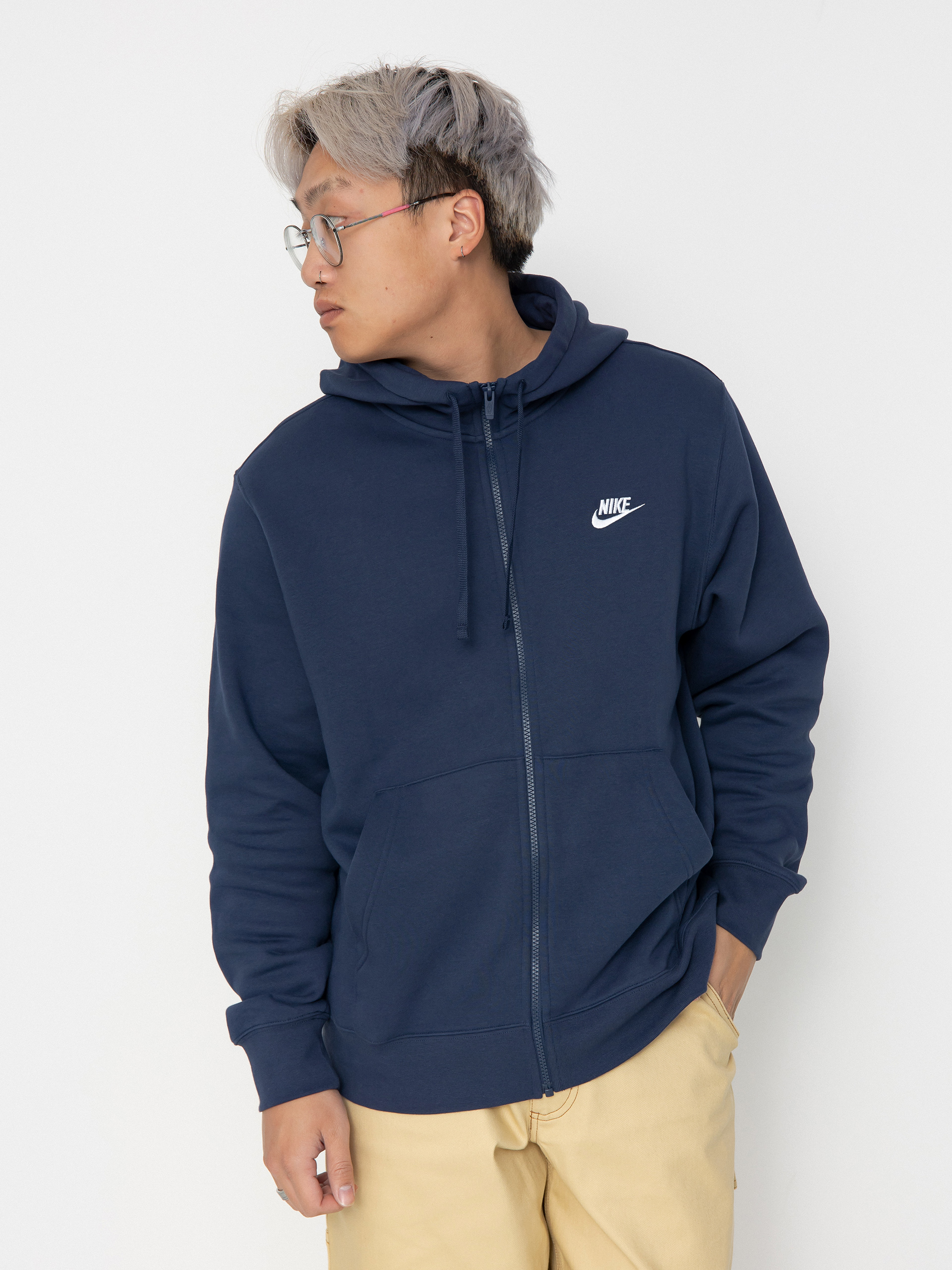 Nike SB Sportswear Club ZHD Hoodie (midnight navy/midnight navy/white)